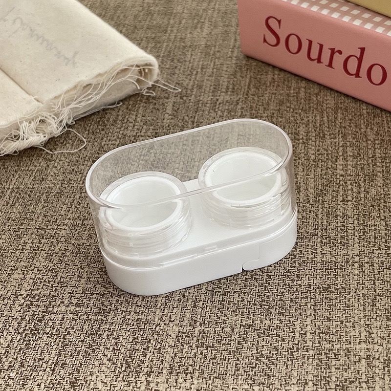 Drawer-Style Compact Travel Contact Lens Case
