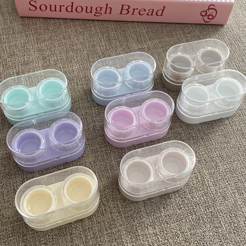 Drawer-Style Compact Travel Contact Lens Case