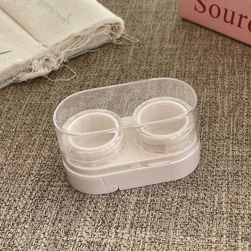 Drawer-Style Compact Travel Contact Lens Case