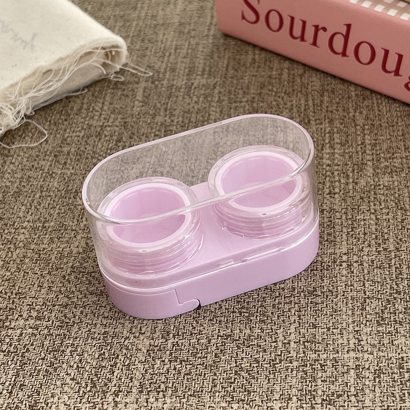 Drawer-Style Compact Travel Contact Lens Case