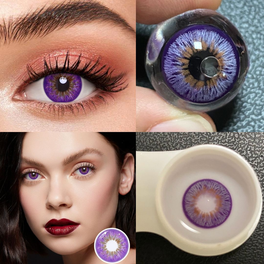 purple eye contacts