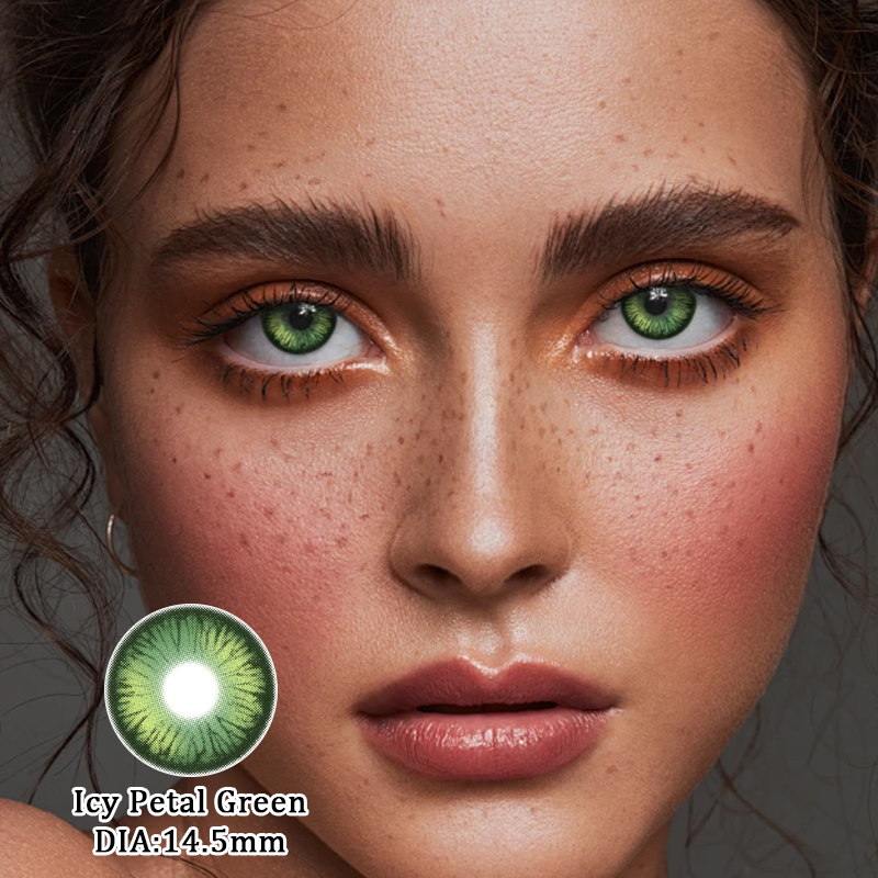 Eyeza Icy Petal Green | 1 Year