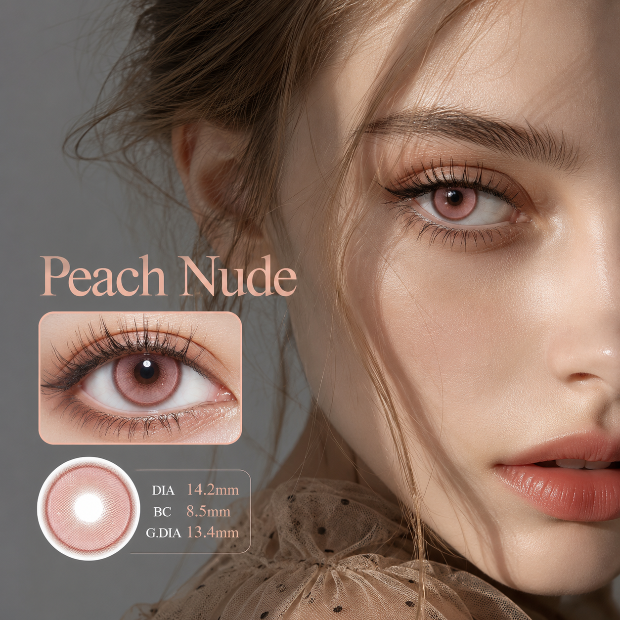 Eyeza Peach Nude | 1 Day