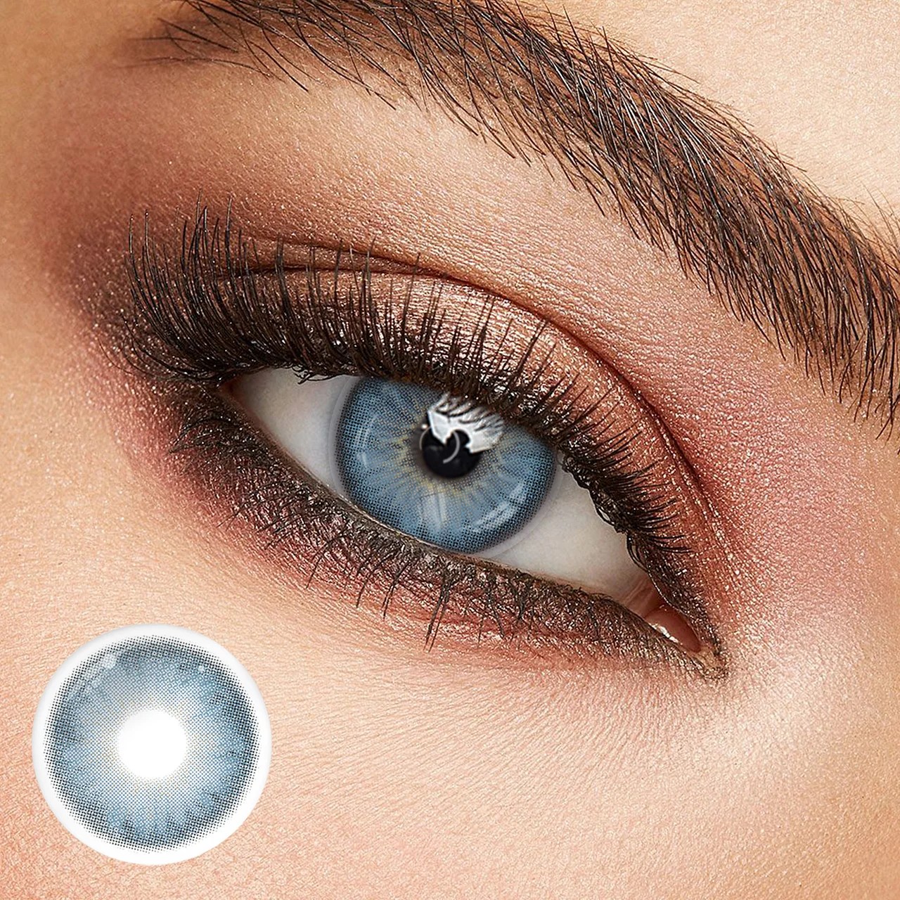 Eyeza Blossom Pear Blu Colored Contact Lenses | 1 Year