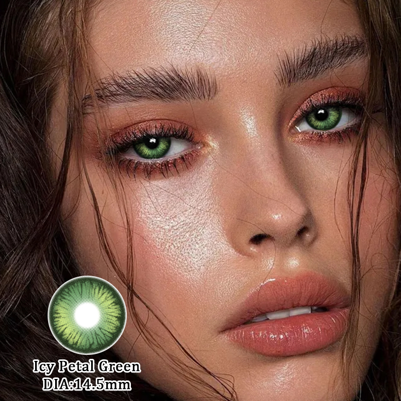 Eyeza Icy Petal Green | 1 Year