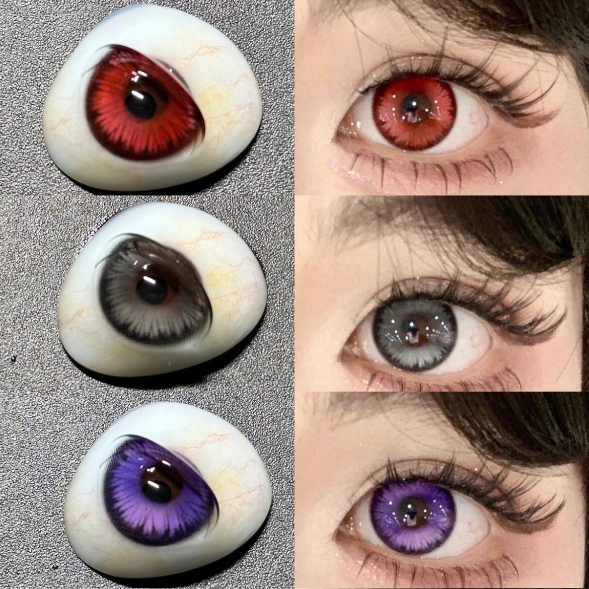 Eyeza Icy Petal Red | 1 Year