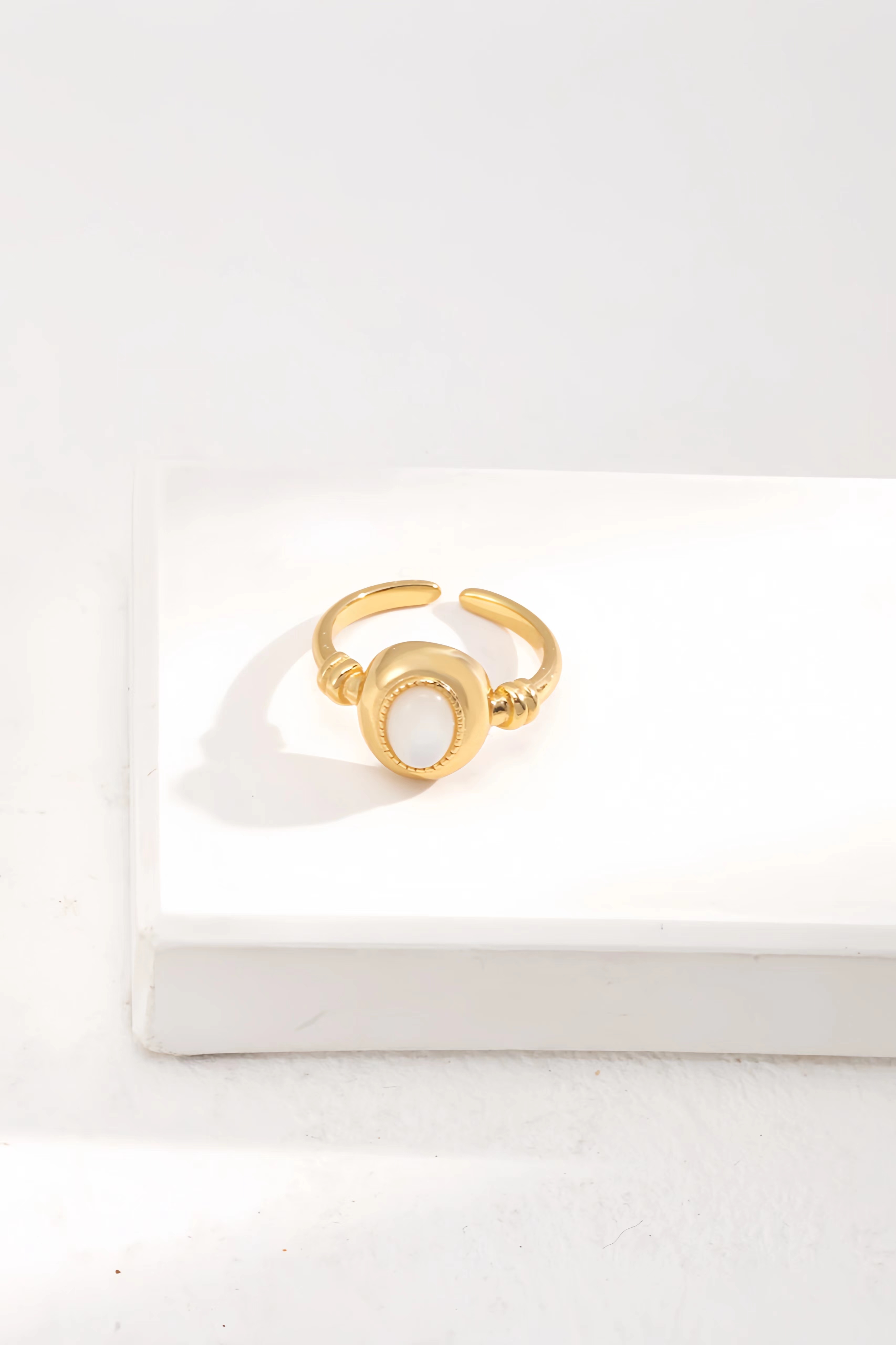 18K S925 Sterling Silver Fashion Elegant Mother of Pearl Jewelry Set