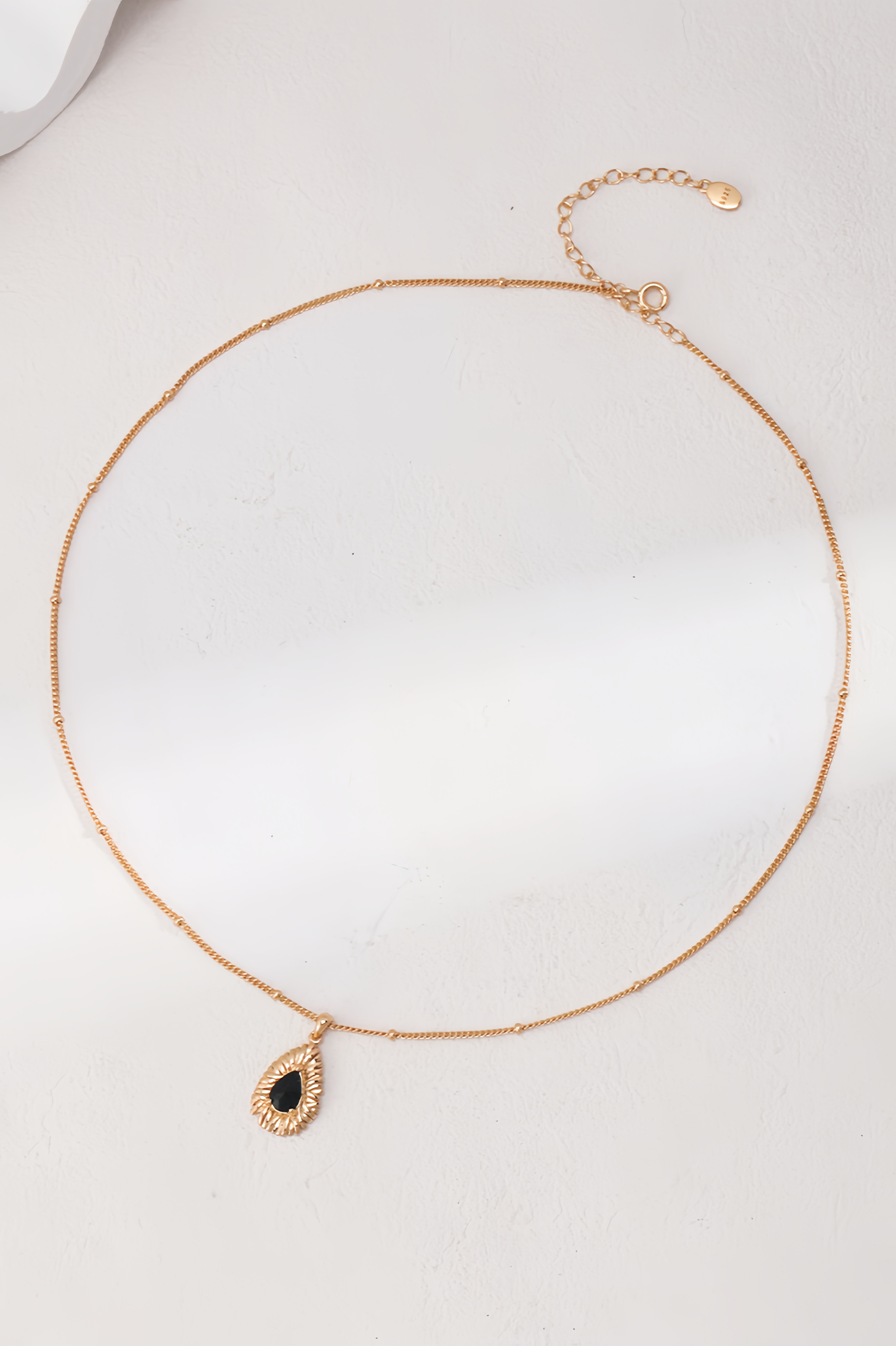 18K S925 Sterling Silver Black Zirconia Personalized Earrings Necklace