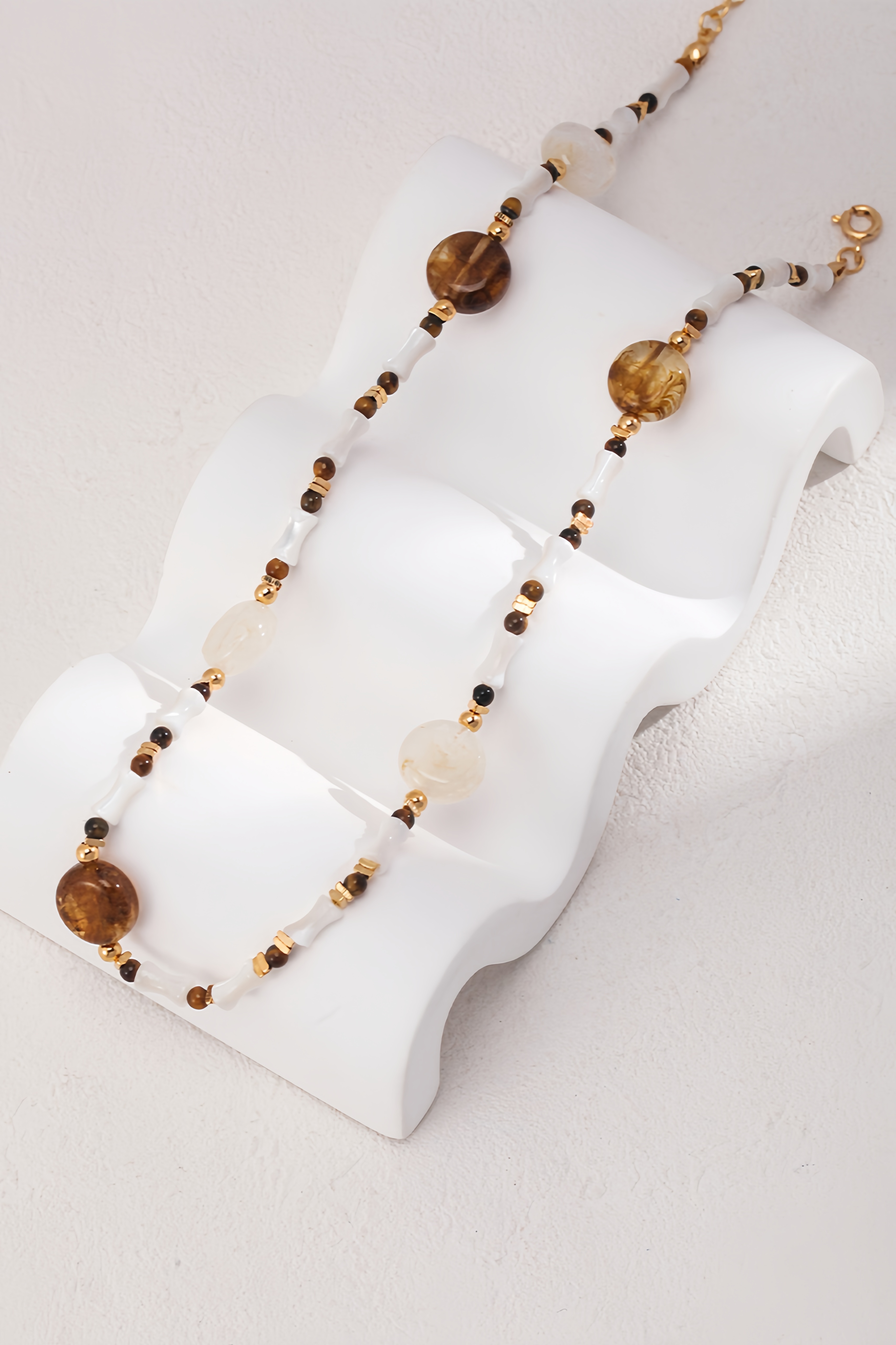 18K S925 Sterling Silver Tiger's Eye Vintage Fashion Collection