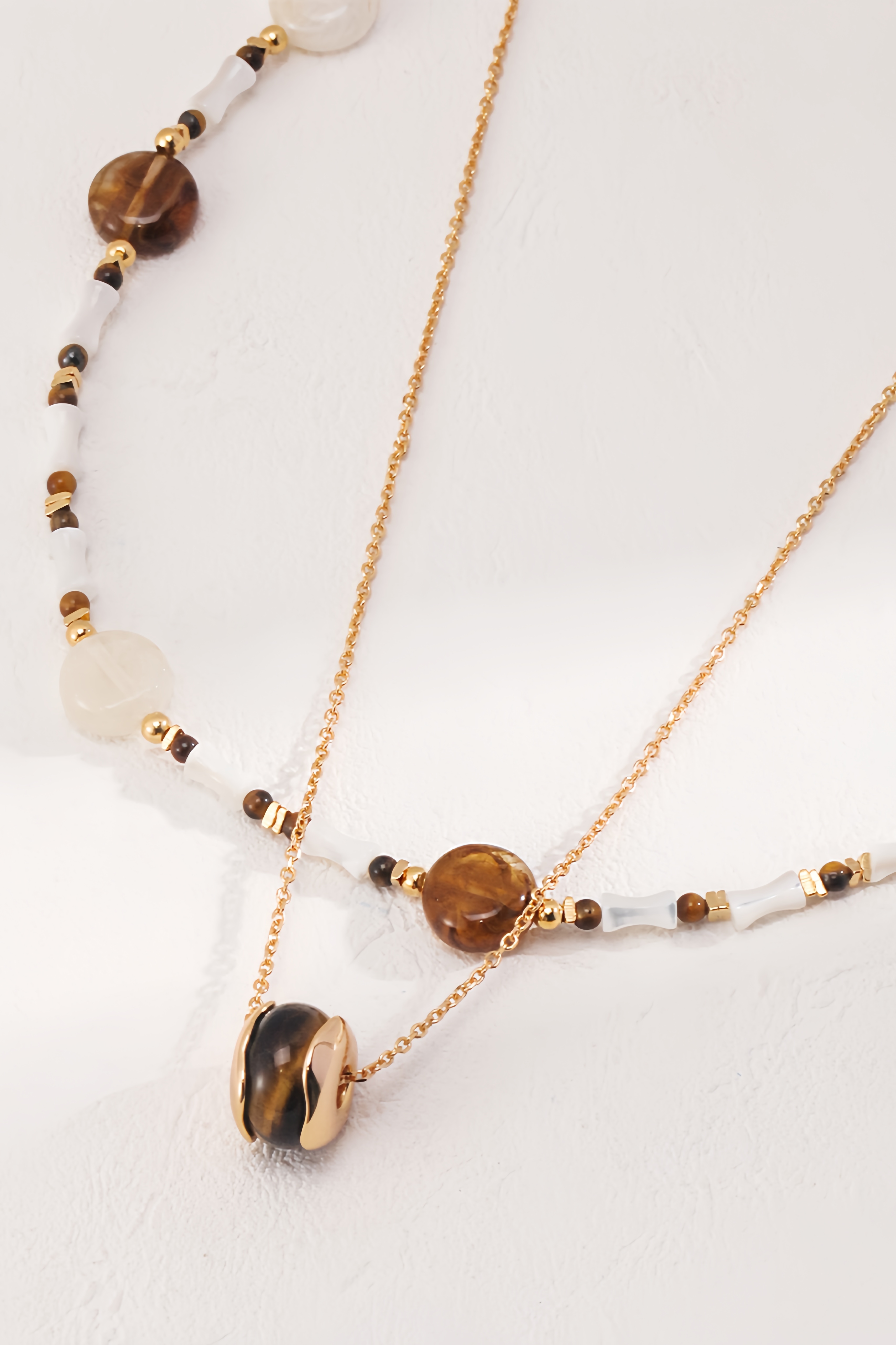 18K S925 Sterling Silver Tiger's Eye Vintage Fashion Collection