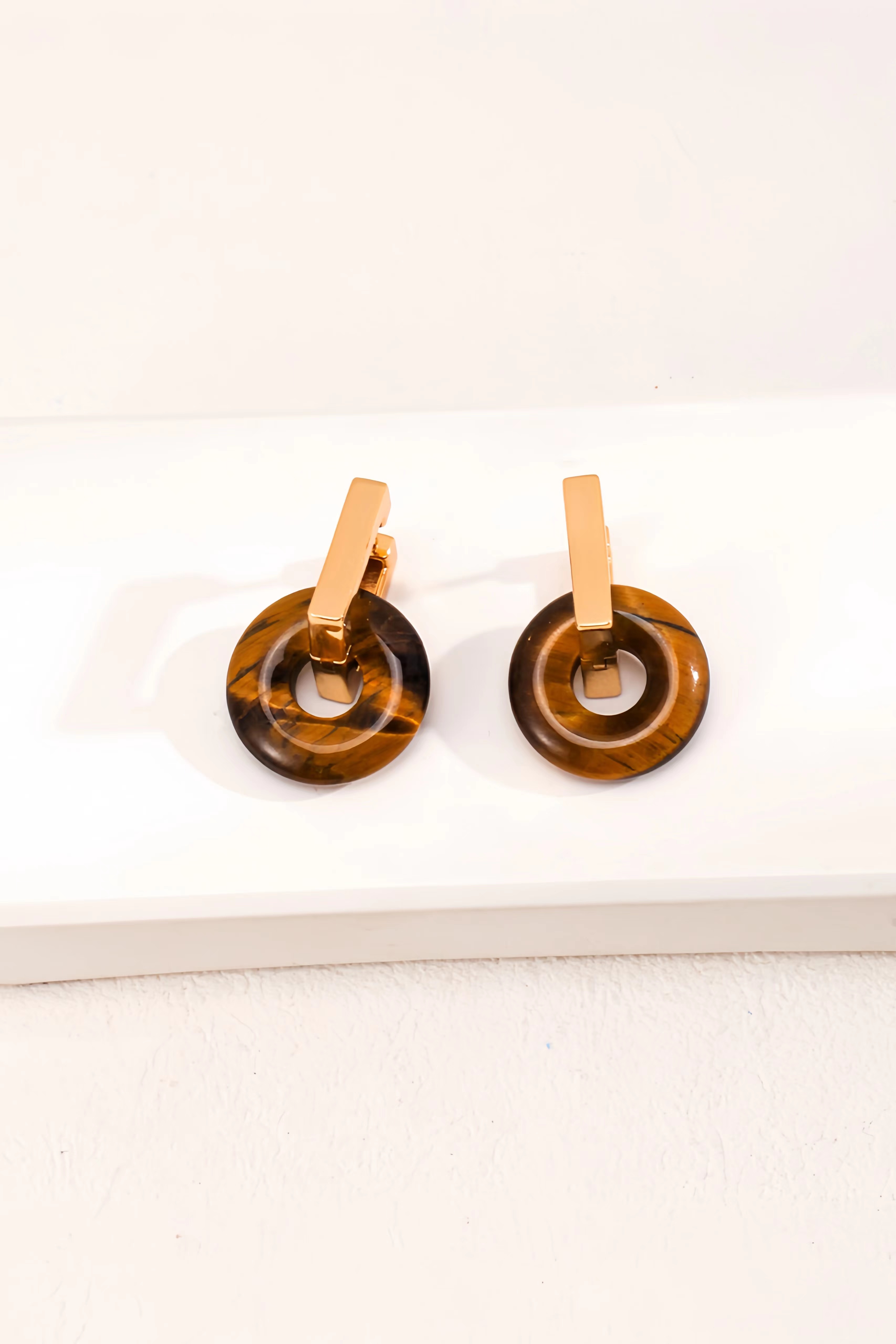 18K S925 Sterling Silver Tiger's Eye Vintage Fashion Collection