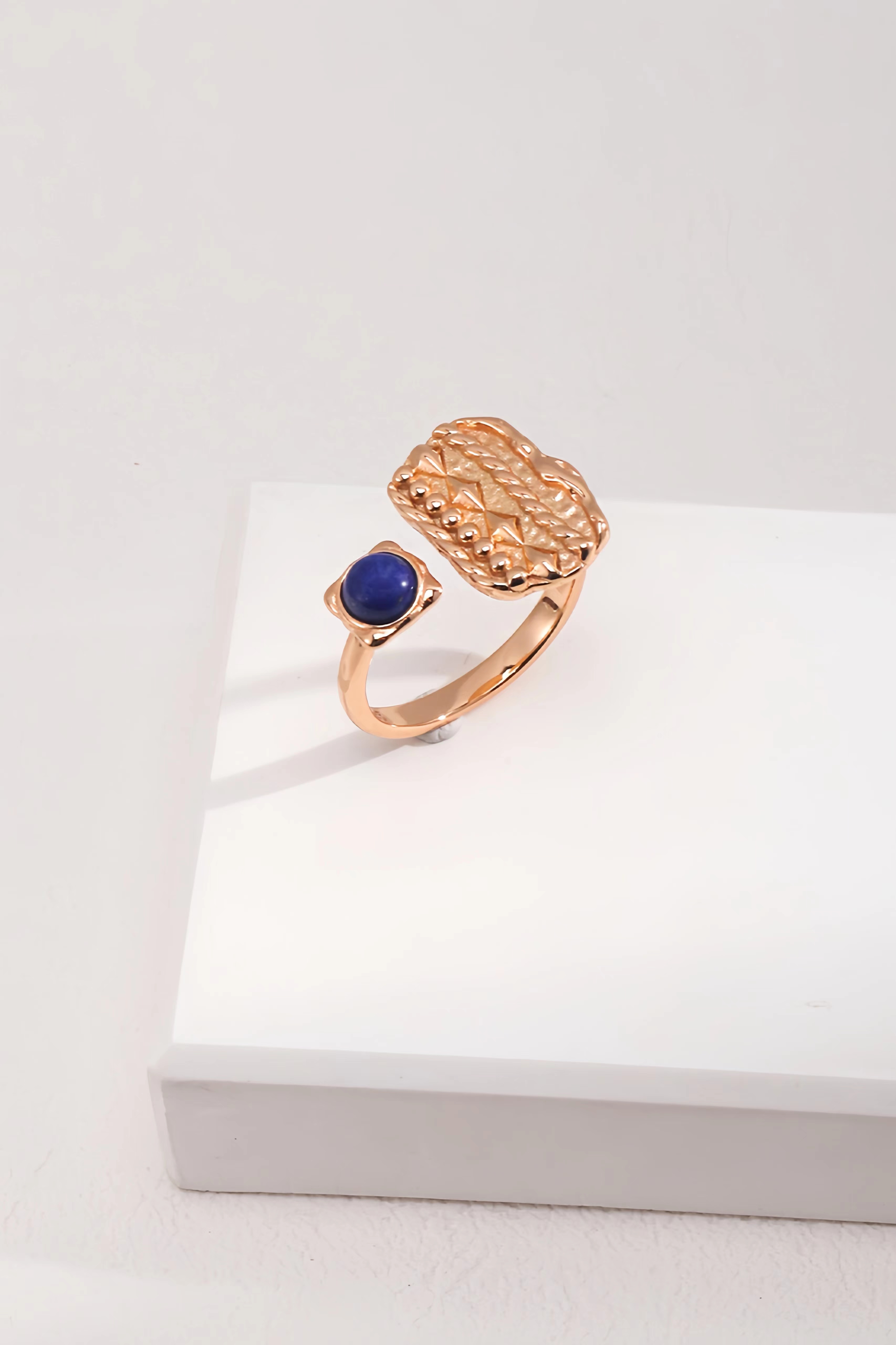 18K S925 Sterling Silver Light Vintage Court Style Natural Lapis Lazuli Collection