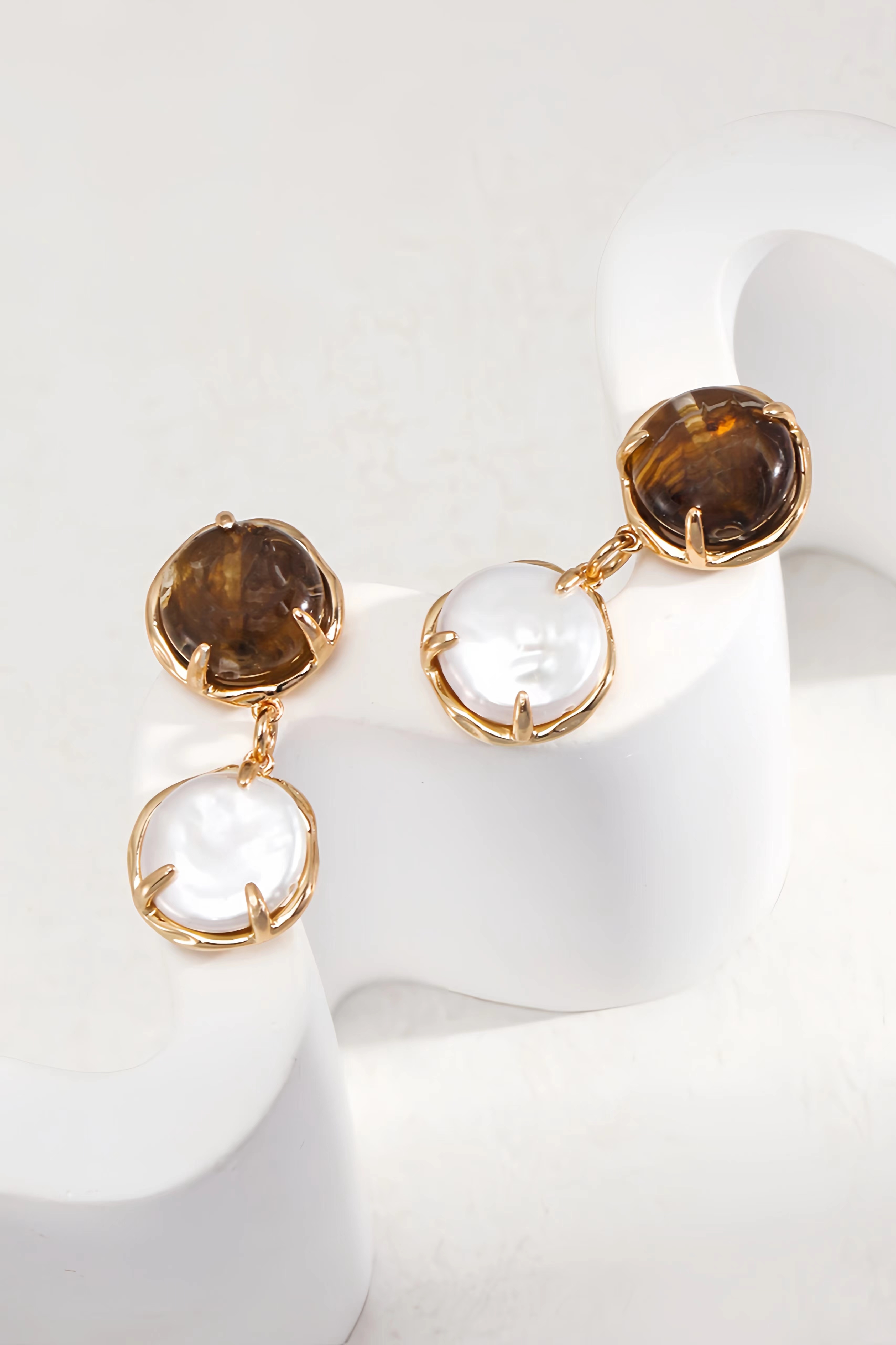 18K S925 Sterling Silver Vintage Fashion Earrings Necklace