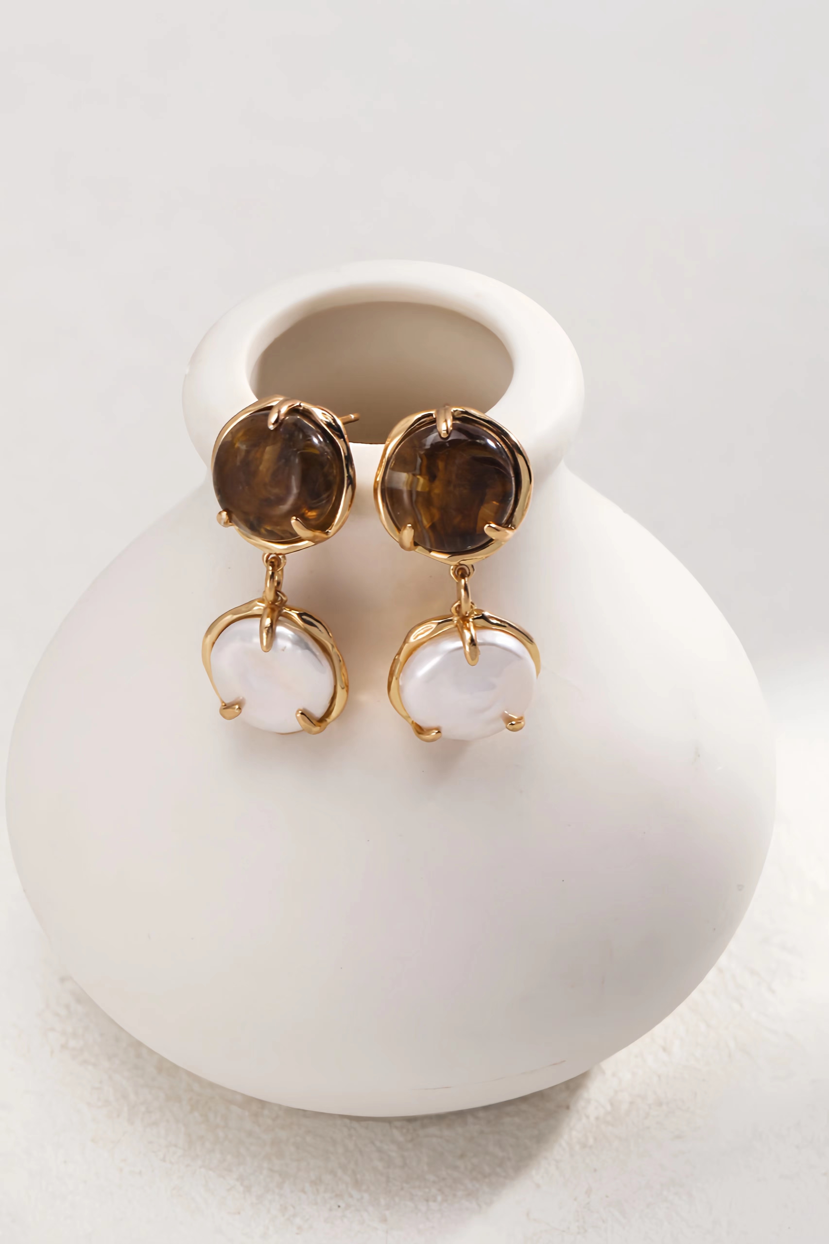 18K S925 Sterling Silver Vintage Fashion Earrings Necklace