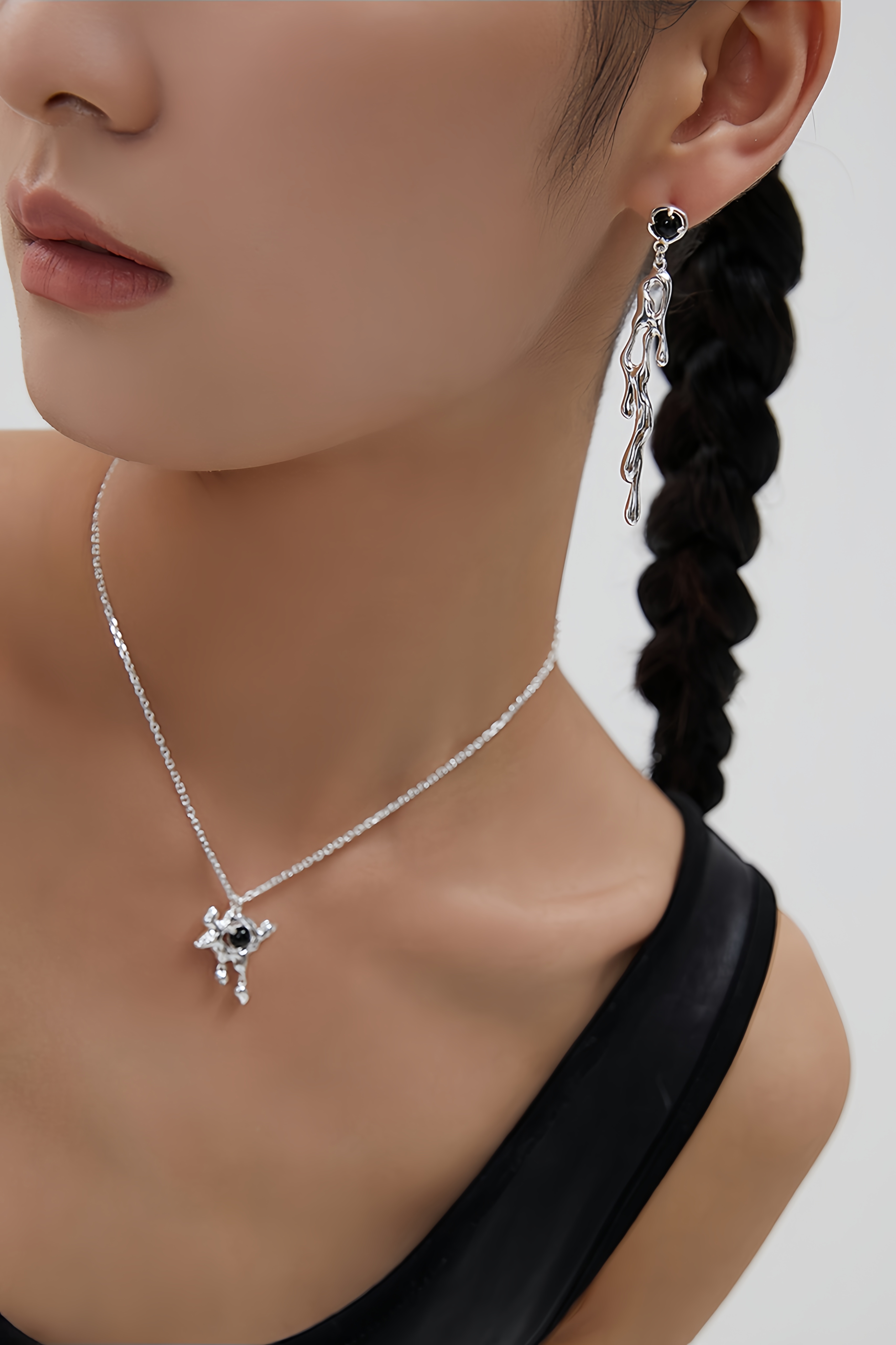 18K S925 Sterling Silver Fashion Personalized Onyx Series