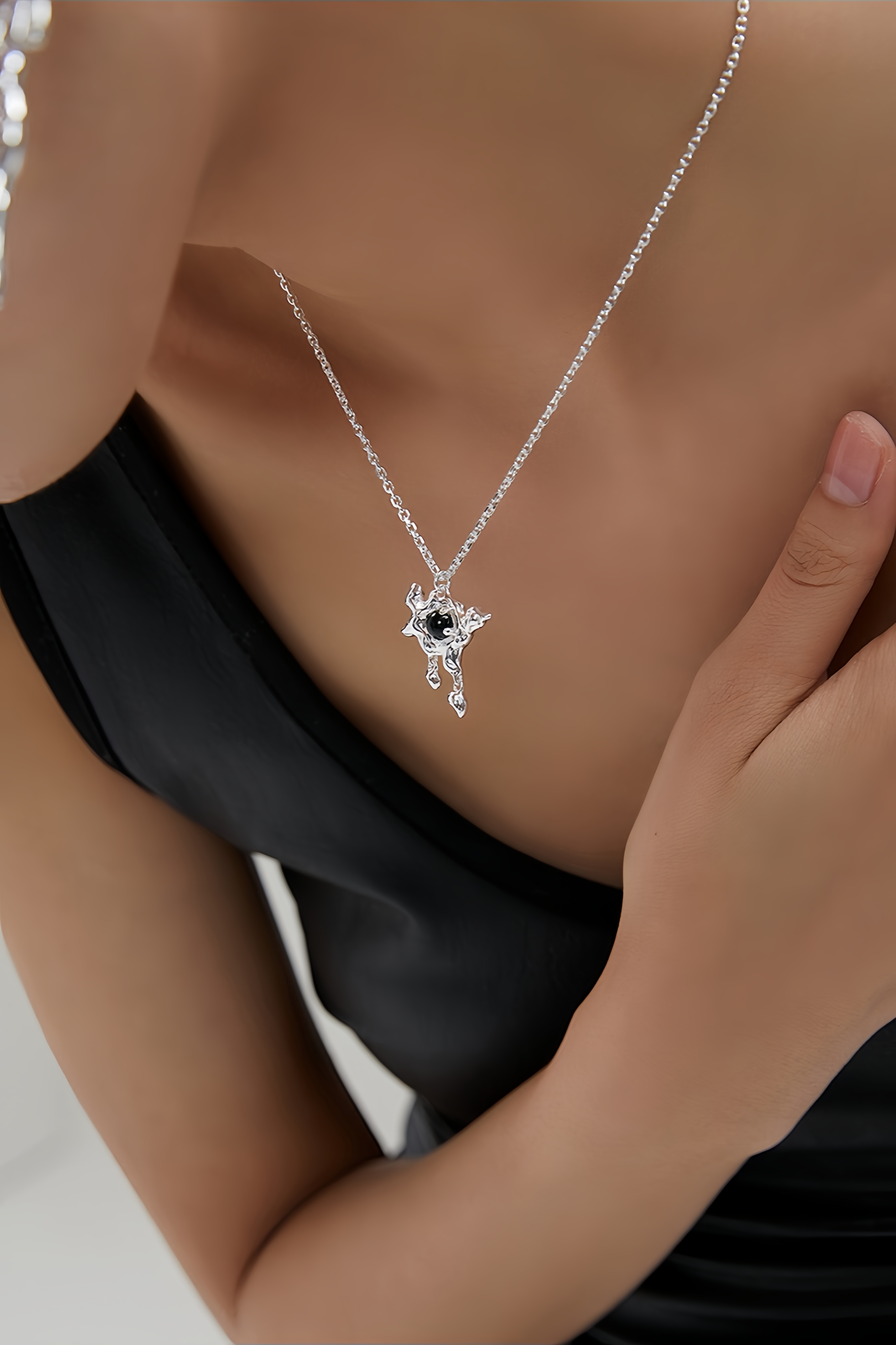 18K S925 Sterling Silver Fashion Personalized Onyx Series