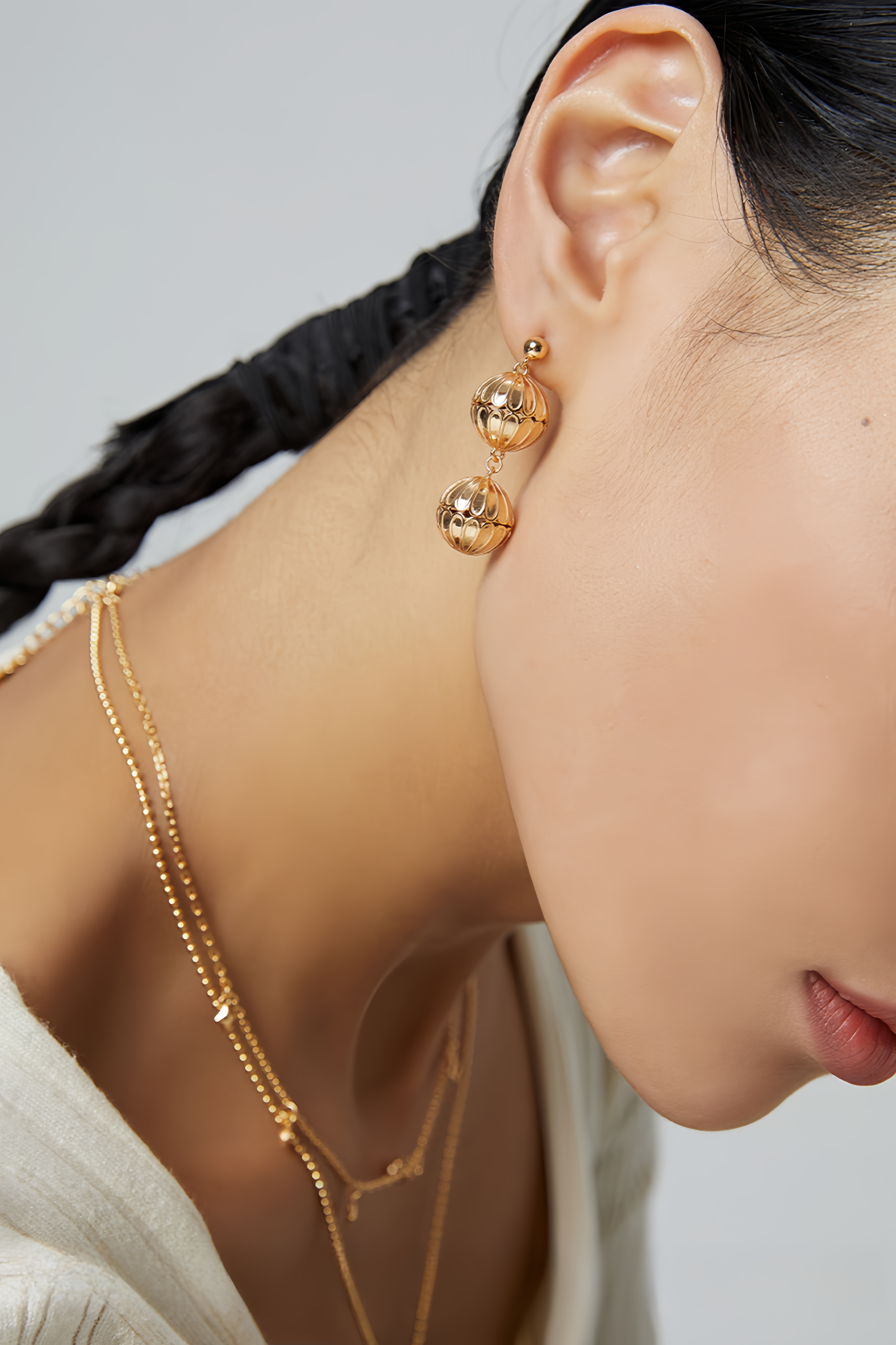 18K S925 Sterling Silver Vintage Fashion Earrings