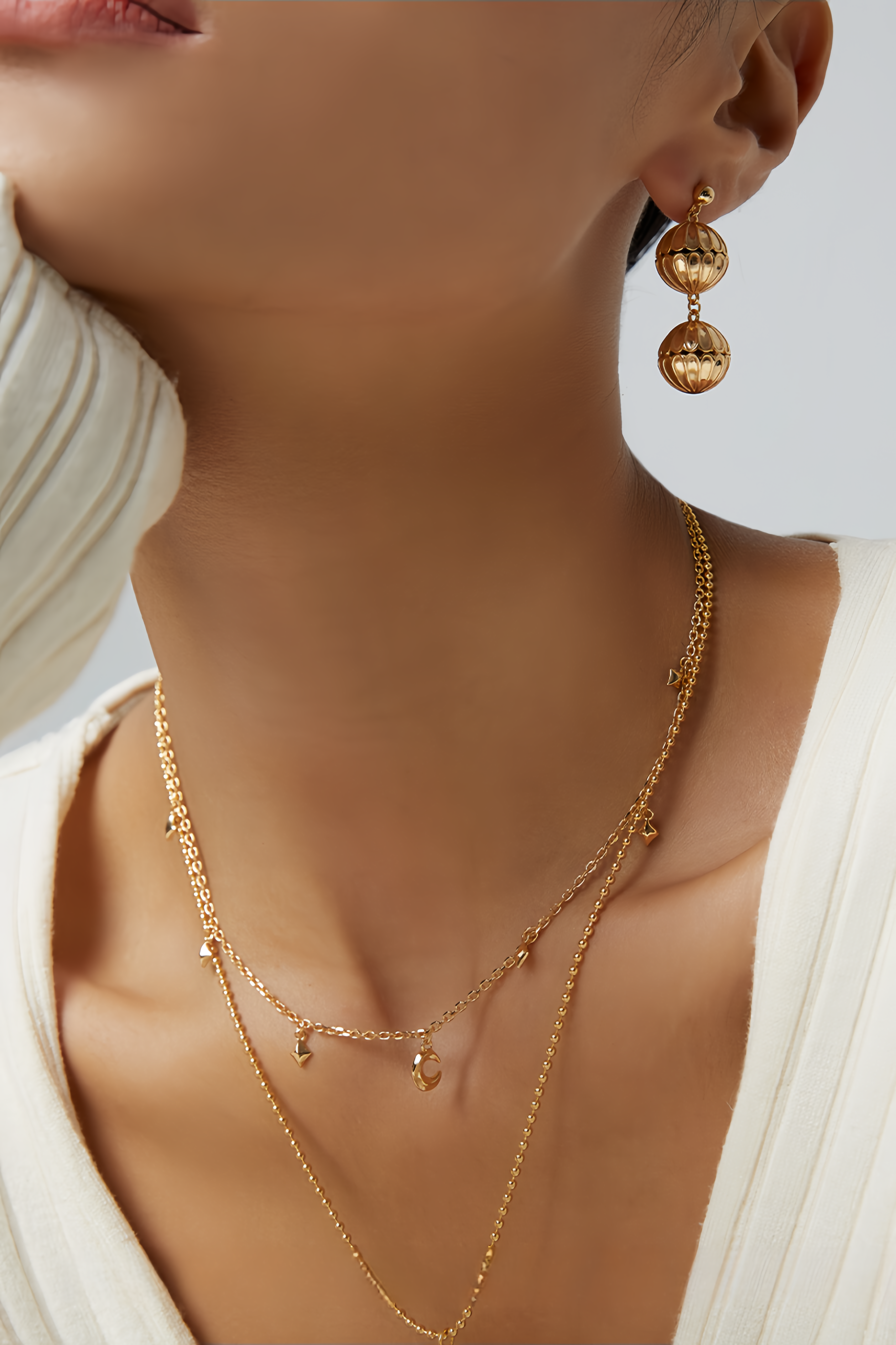 18K S925 Sterling Silver Vintage Fashion Earrings