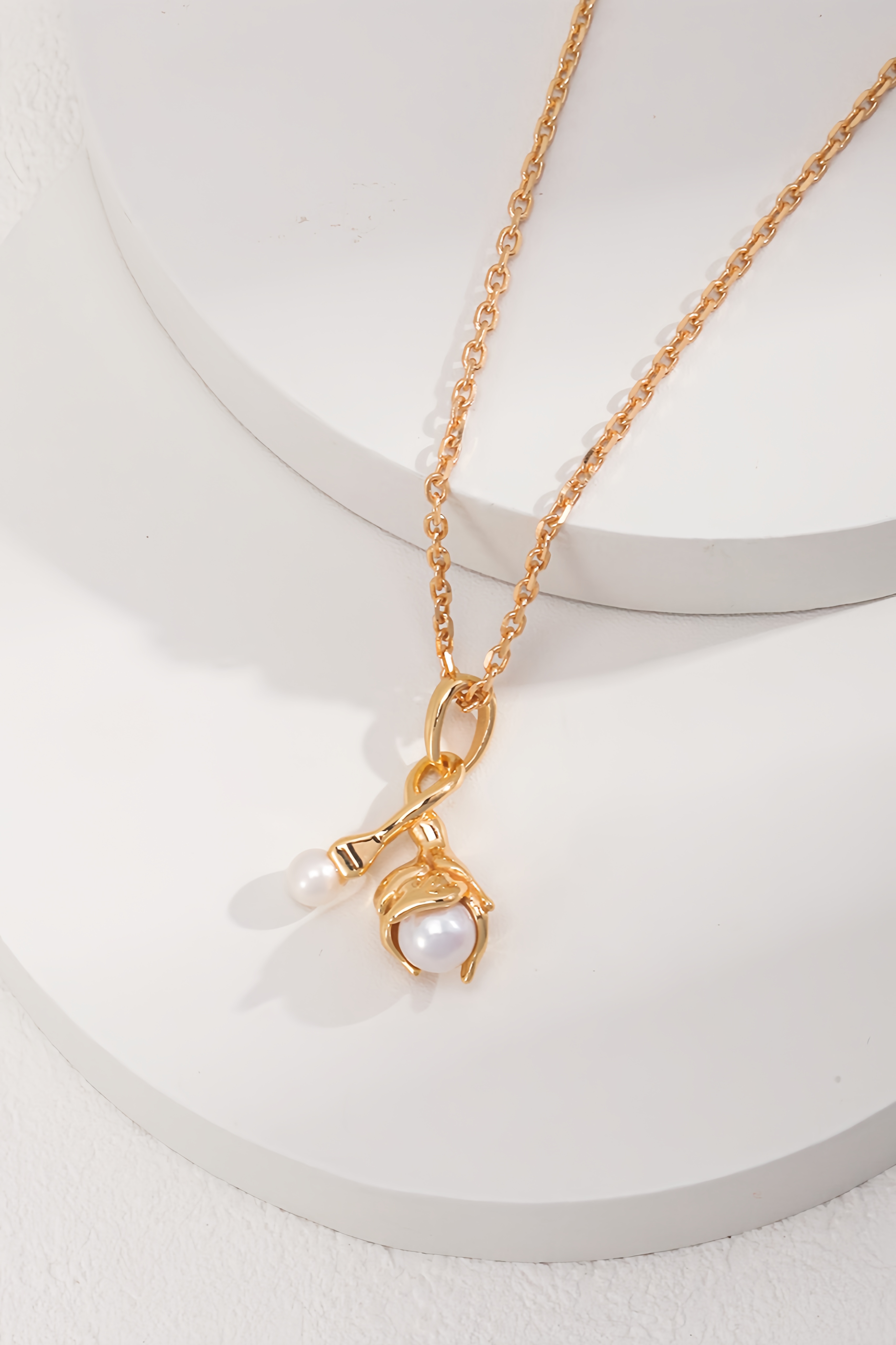 18K S925 sterling silver retro fashion temperament earrings necklace