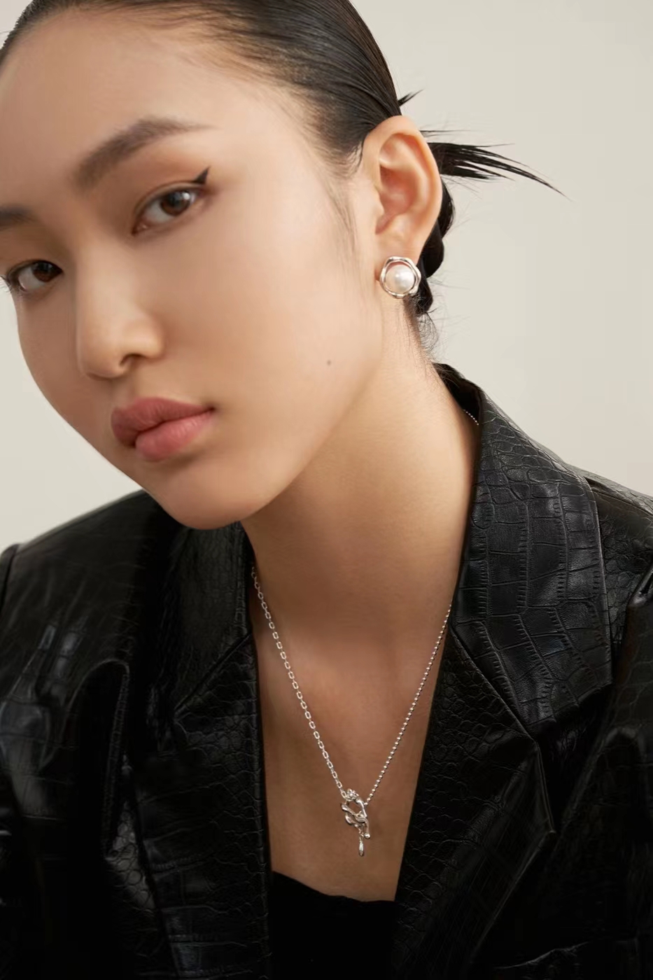 18K S925 sterling silver temperament fashion earrings