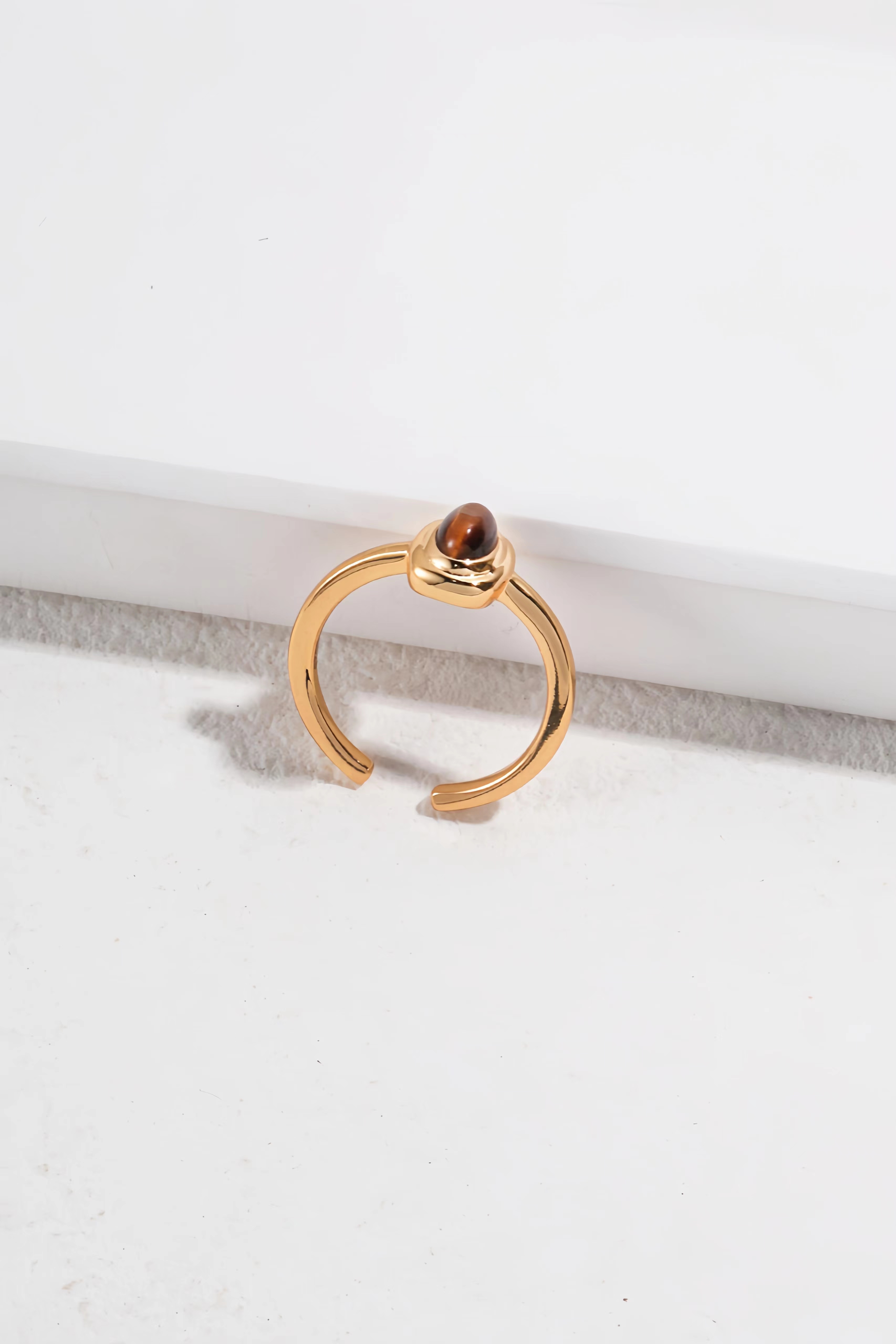 18K S925 Sterling Silver Fashion Tiger Eye Stone Collection