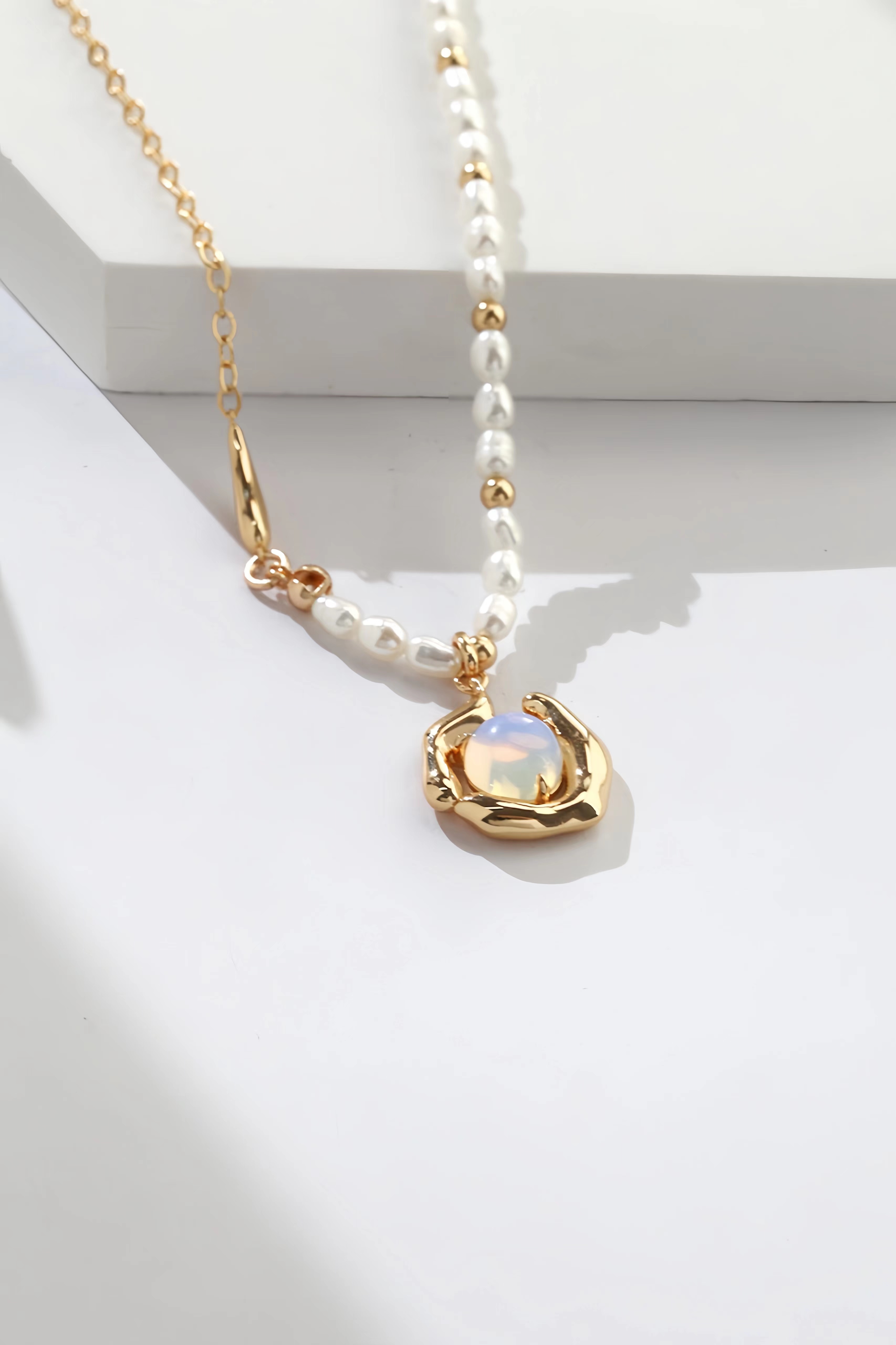  18K S925 sterling silver temperament fashion opal pearl series