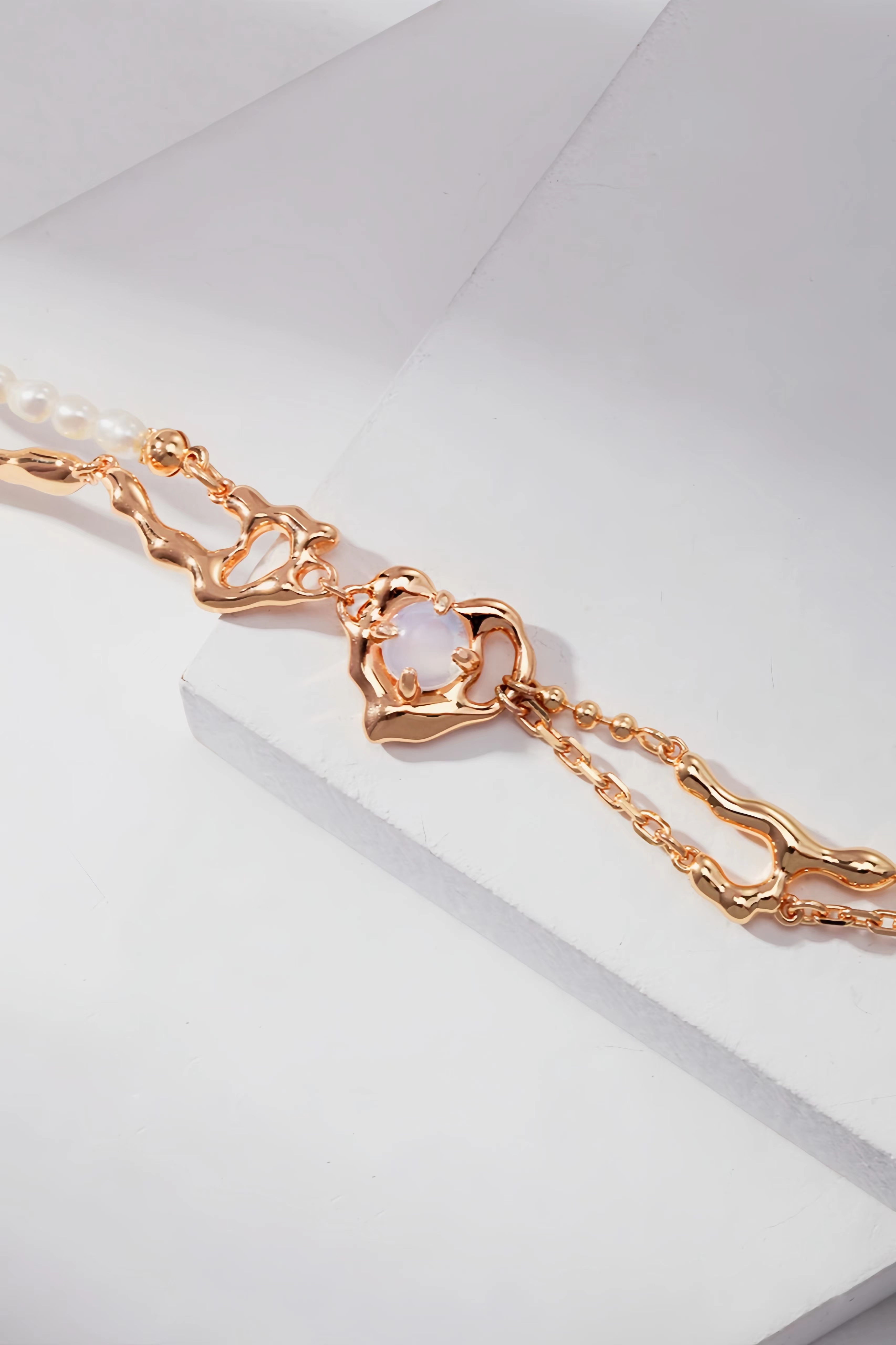  18K S925 sterling silver temperament fashion opal pearl series