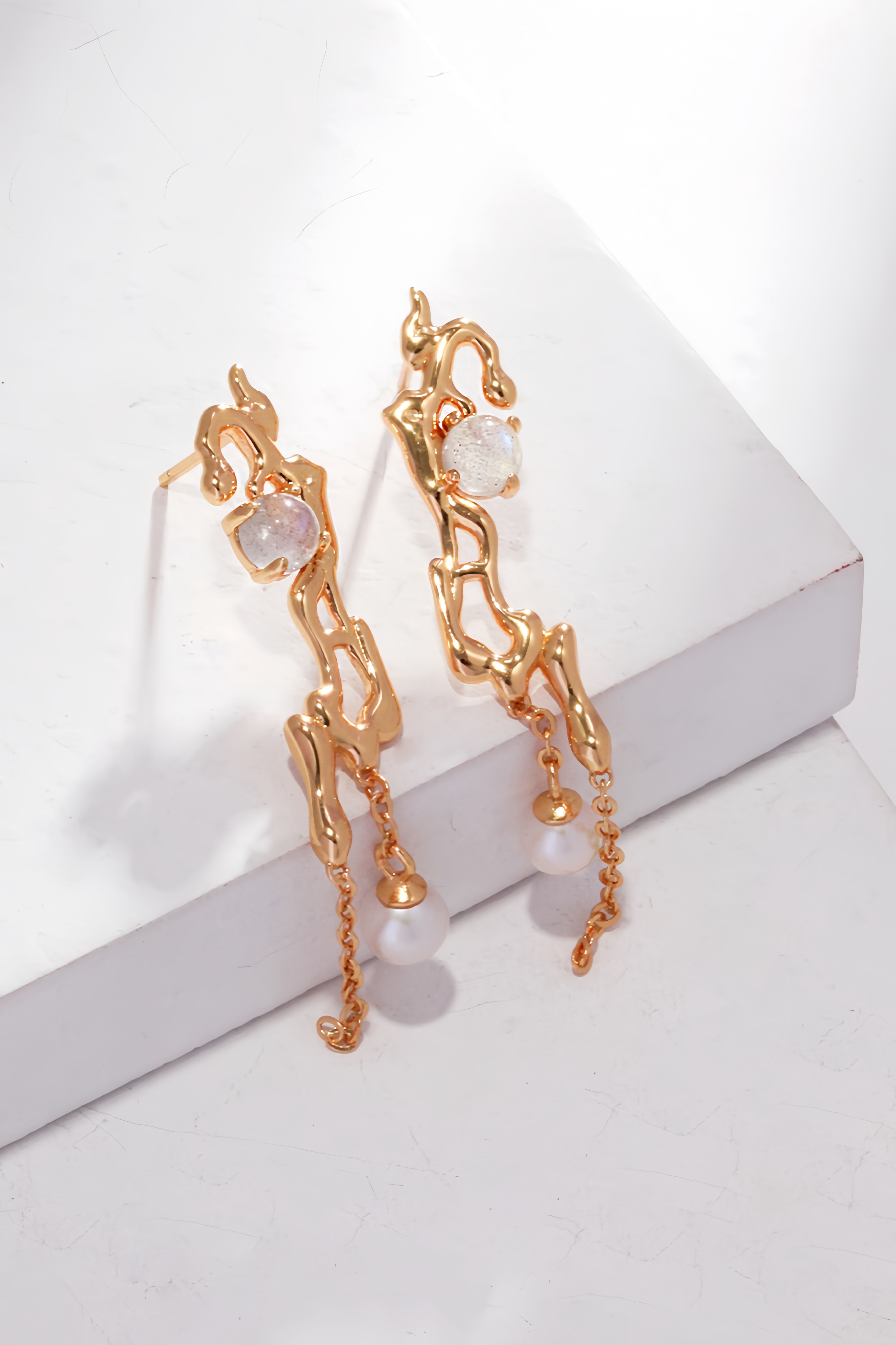  18K S925 sterling silver temperament fashion opal pearl series