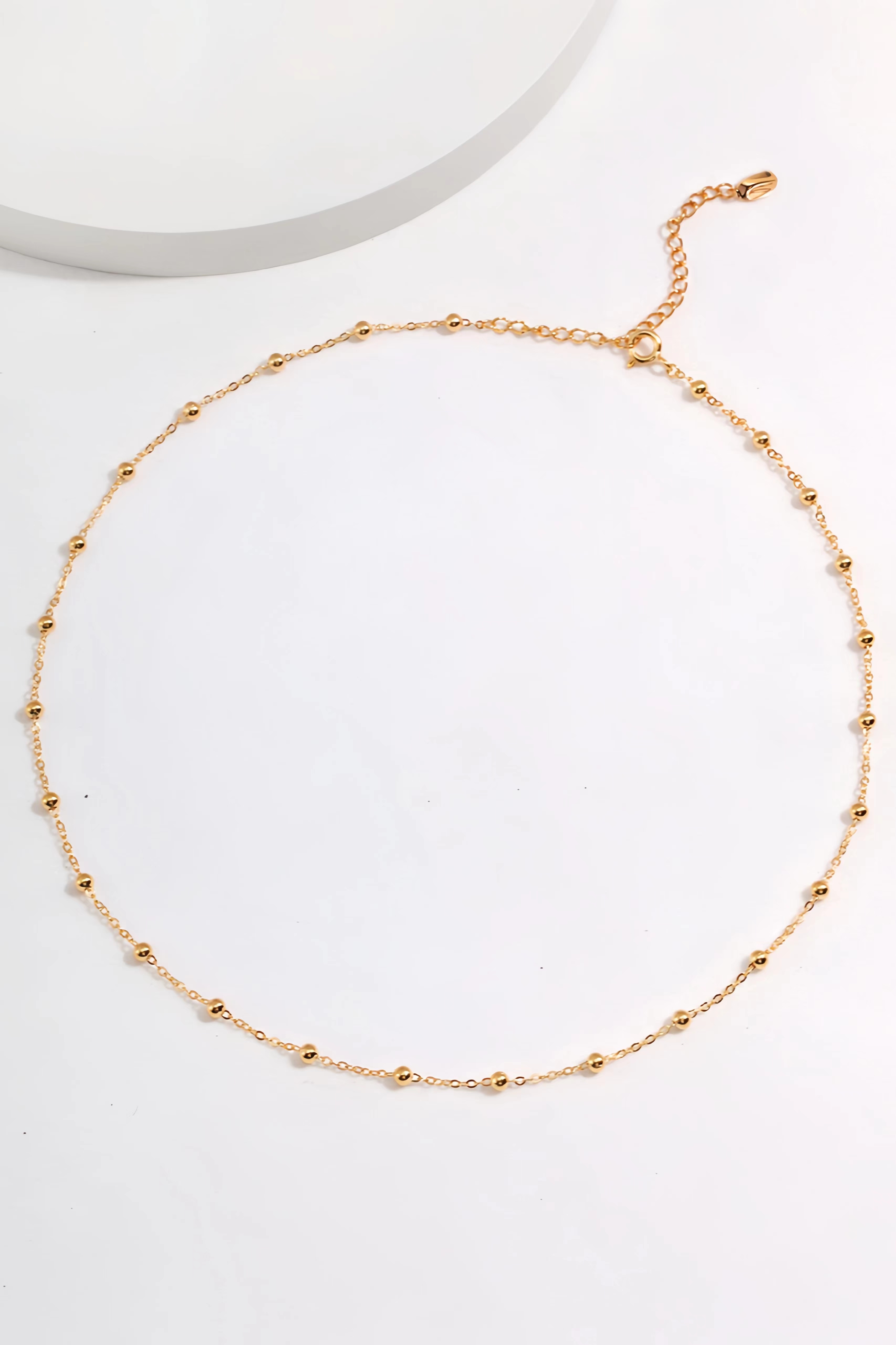 18K S925 Sterling Silver Vintage Fashion Necklace