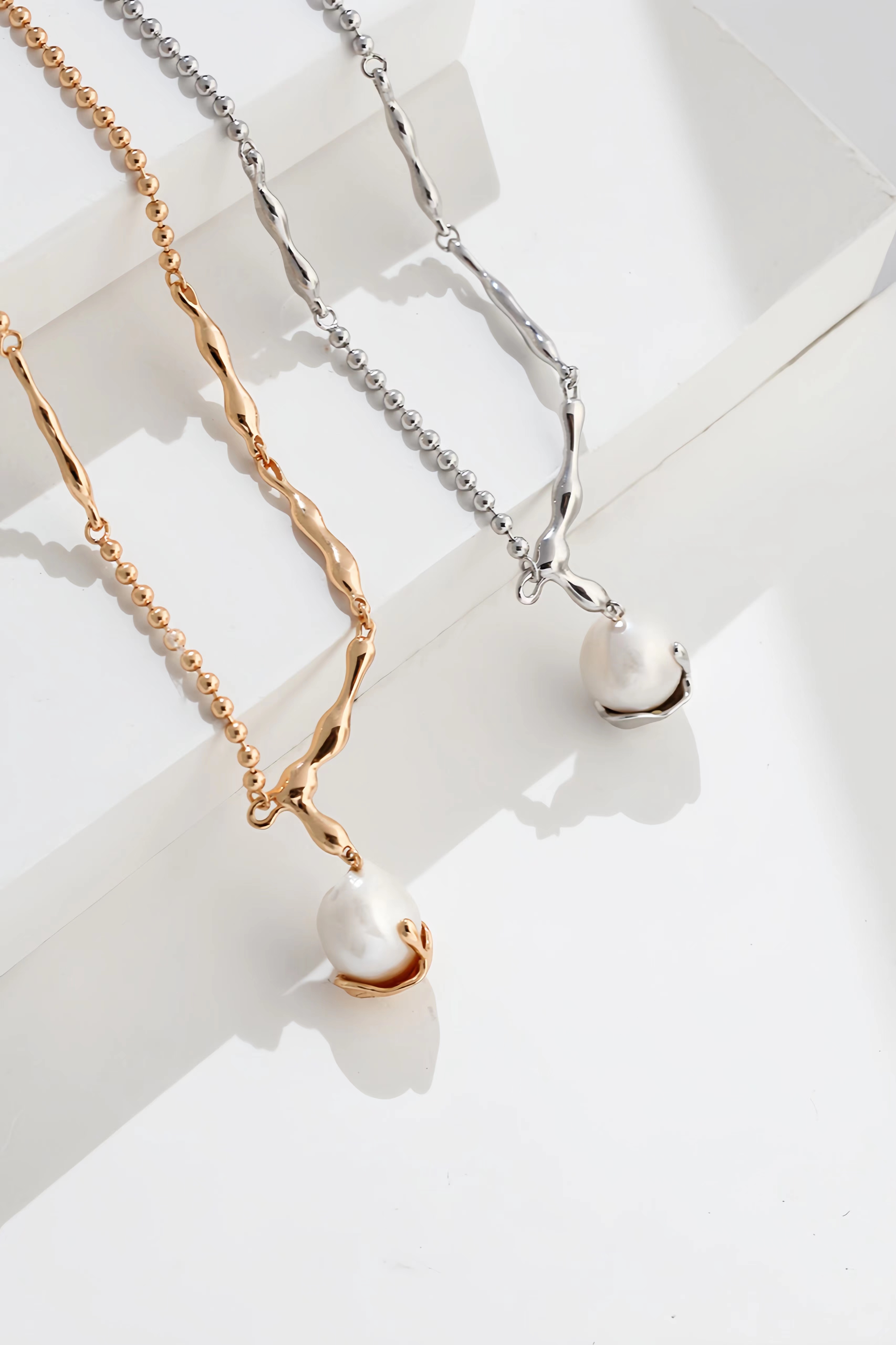 18K S925 Sterling Silver Fashion INS Style Premium Pearl Collection