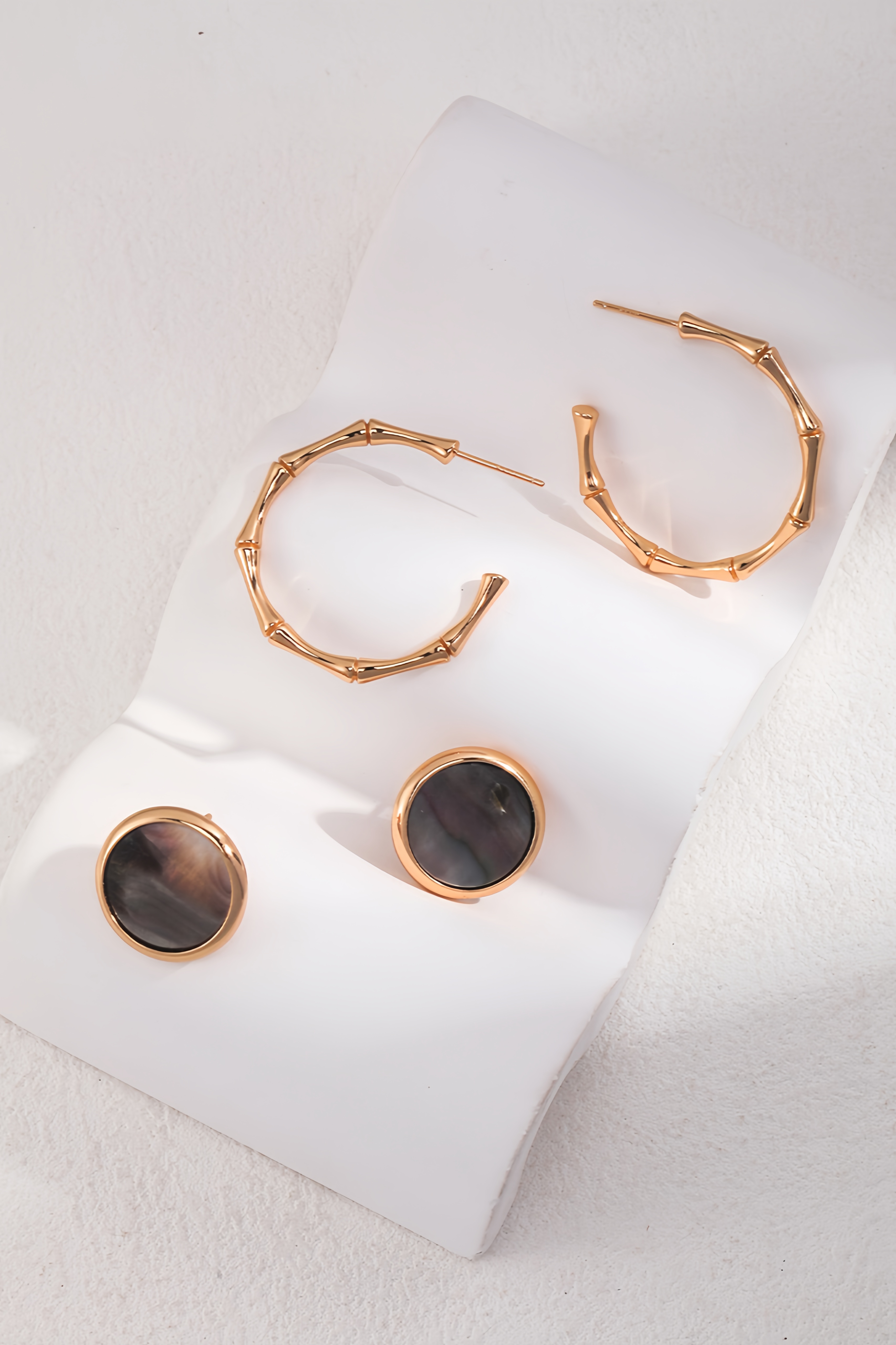 18K S925 sterling silver fashion personality earrings