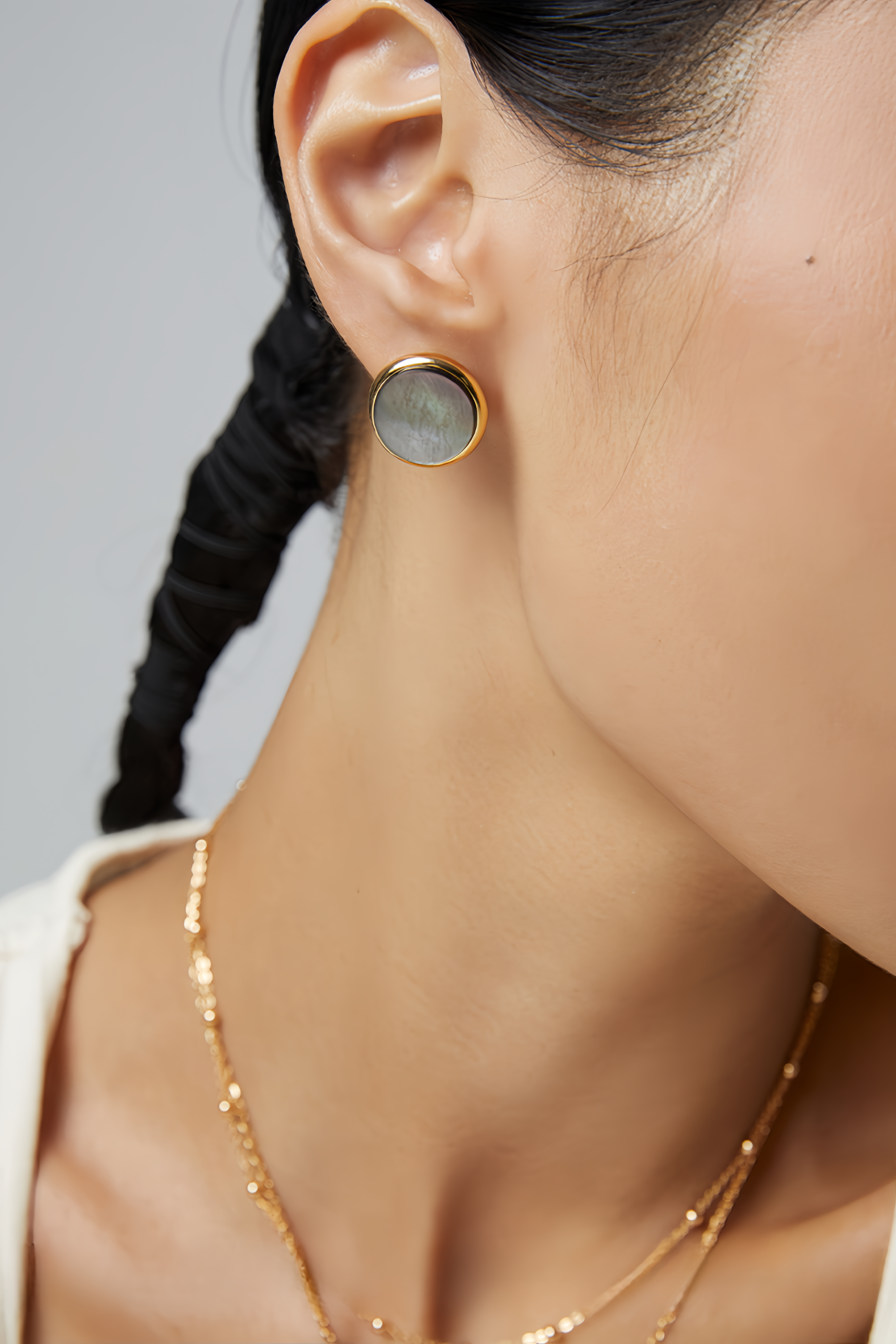 18K S925 sterling silver fashion personality earrings