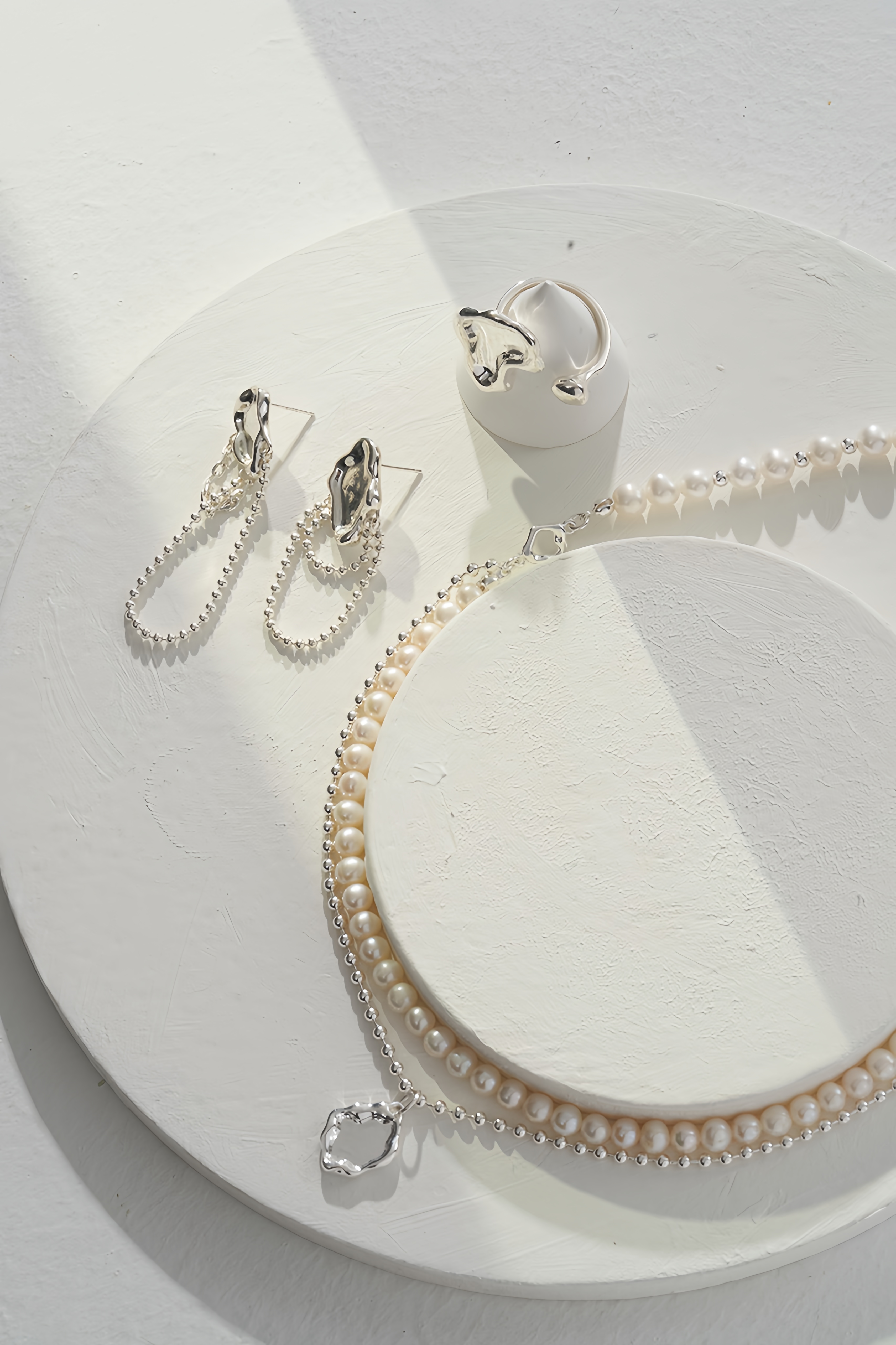 18K S925 sterling silver fashion personality simple and versatile mirror series