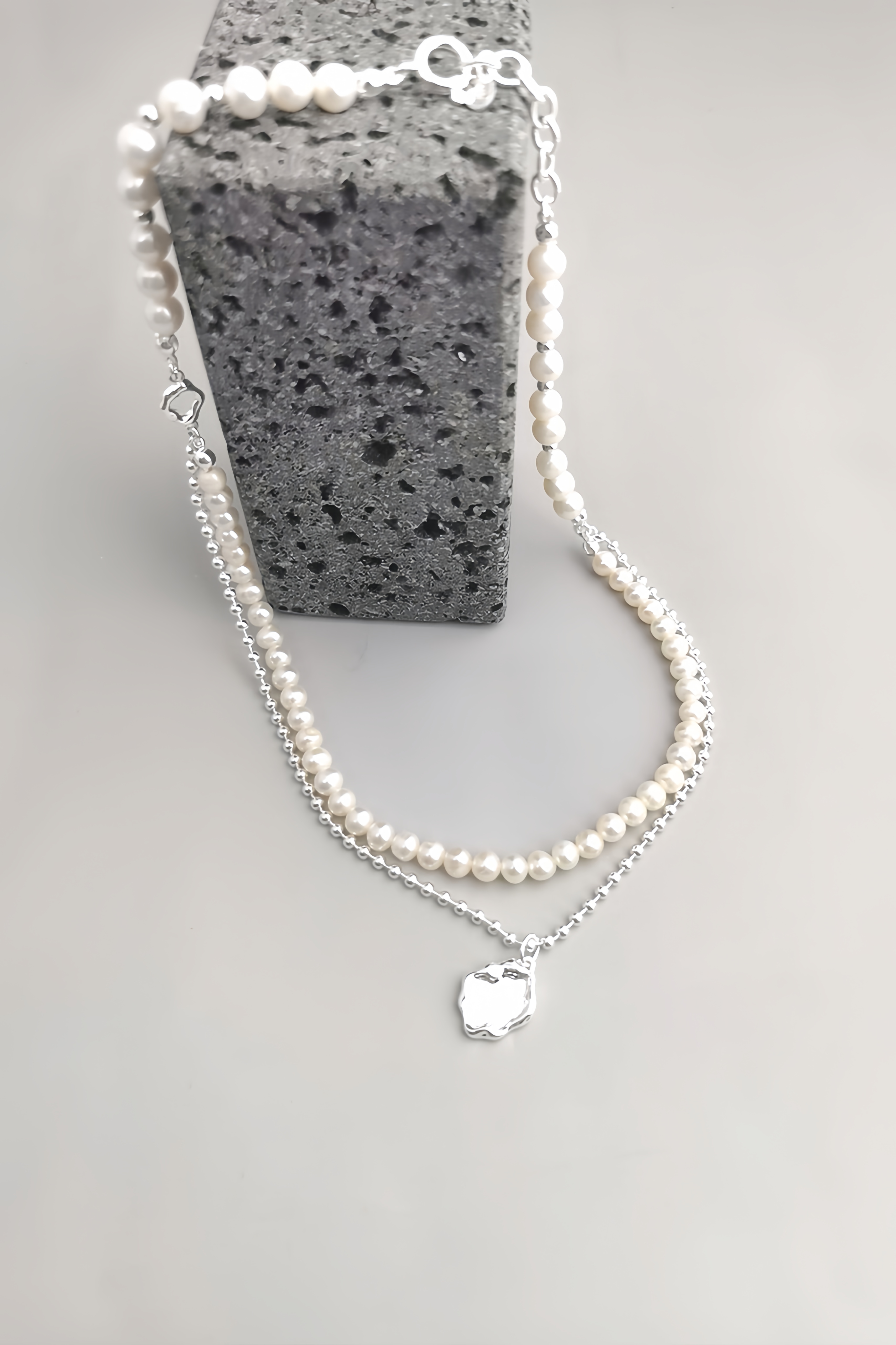 18K S925 sterling silver fashion personality simple and versatile mirror series