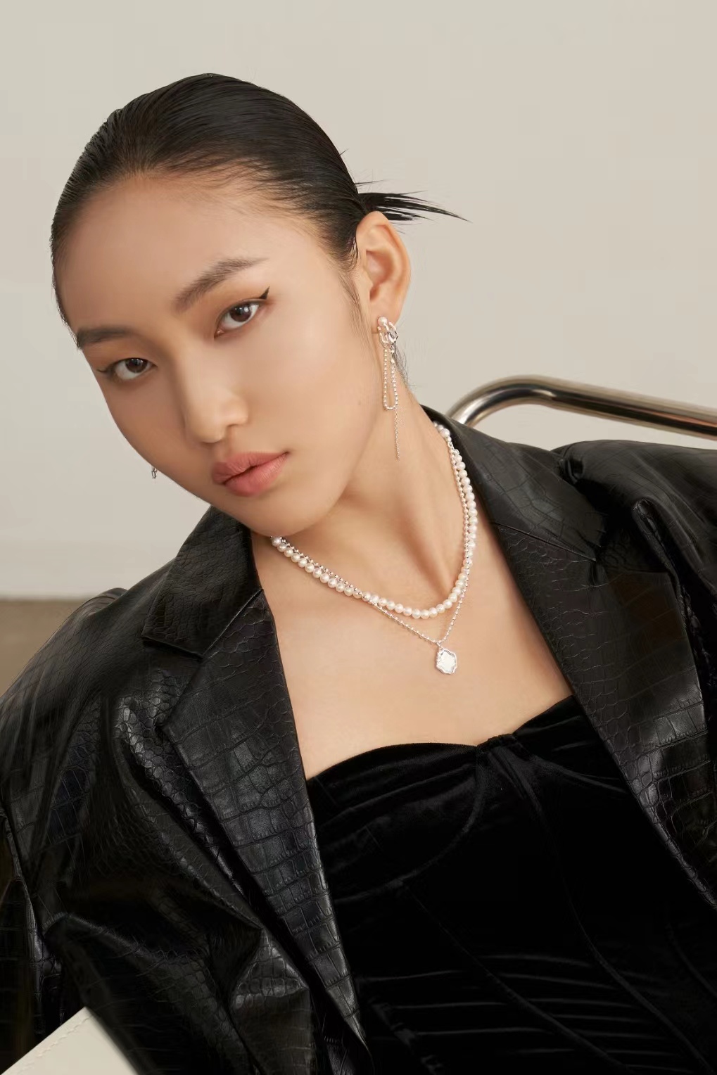 18K S925 sterling silver fashion personality simple and versatile mirror series