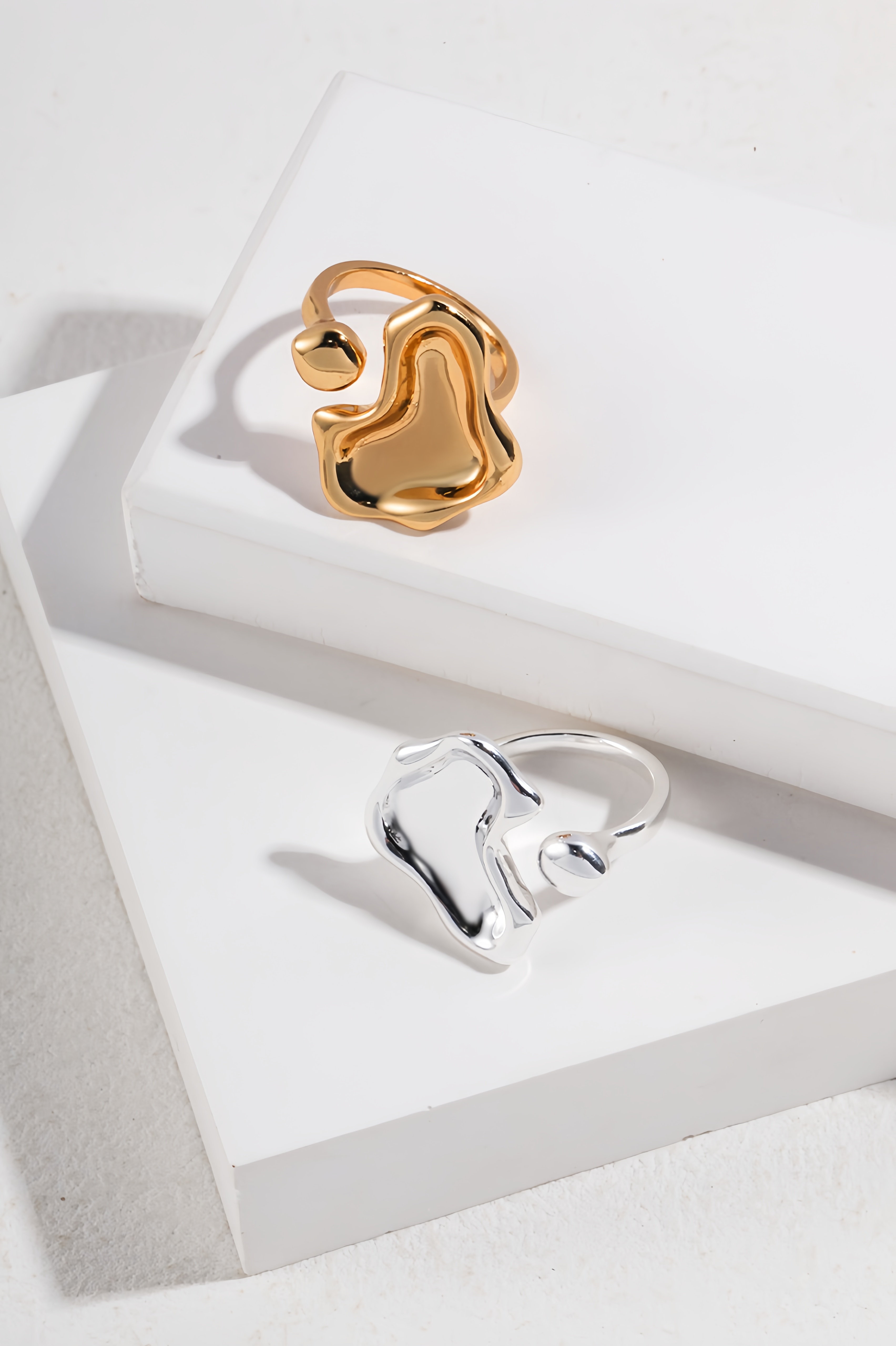 18K S925 sterling silver fashion personality simple and versatile mirror series