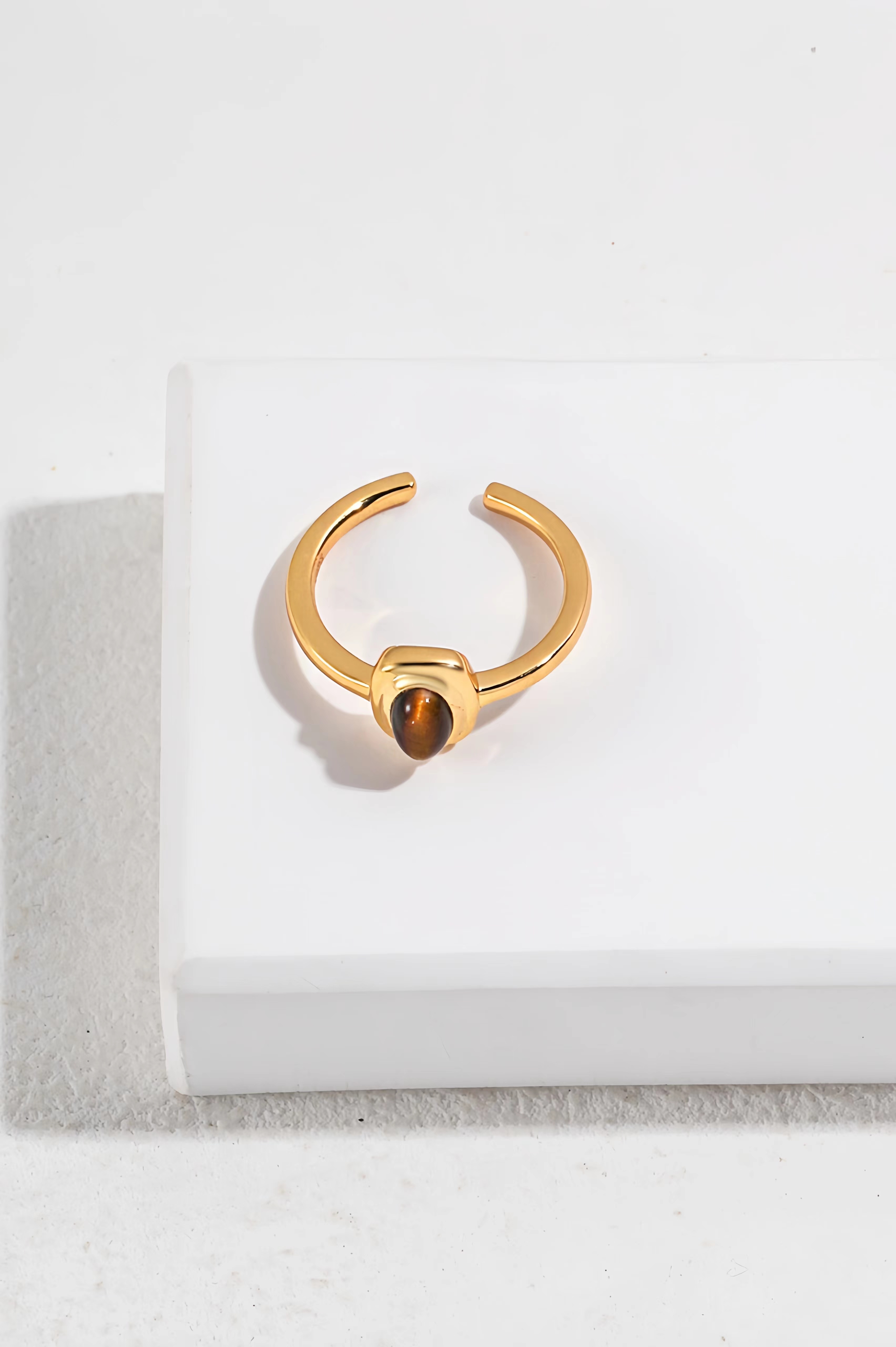 18K S925 Sterling Silver Tiger's Eye Collection Fashion Jewelry