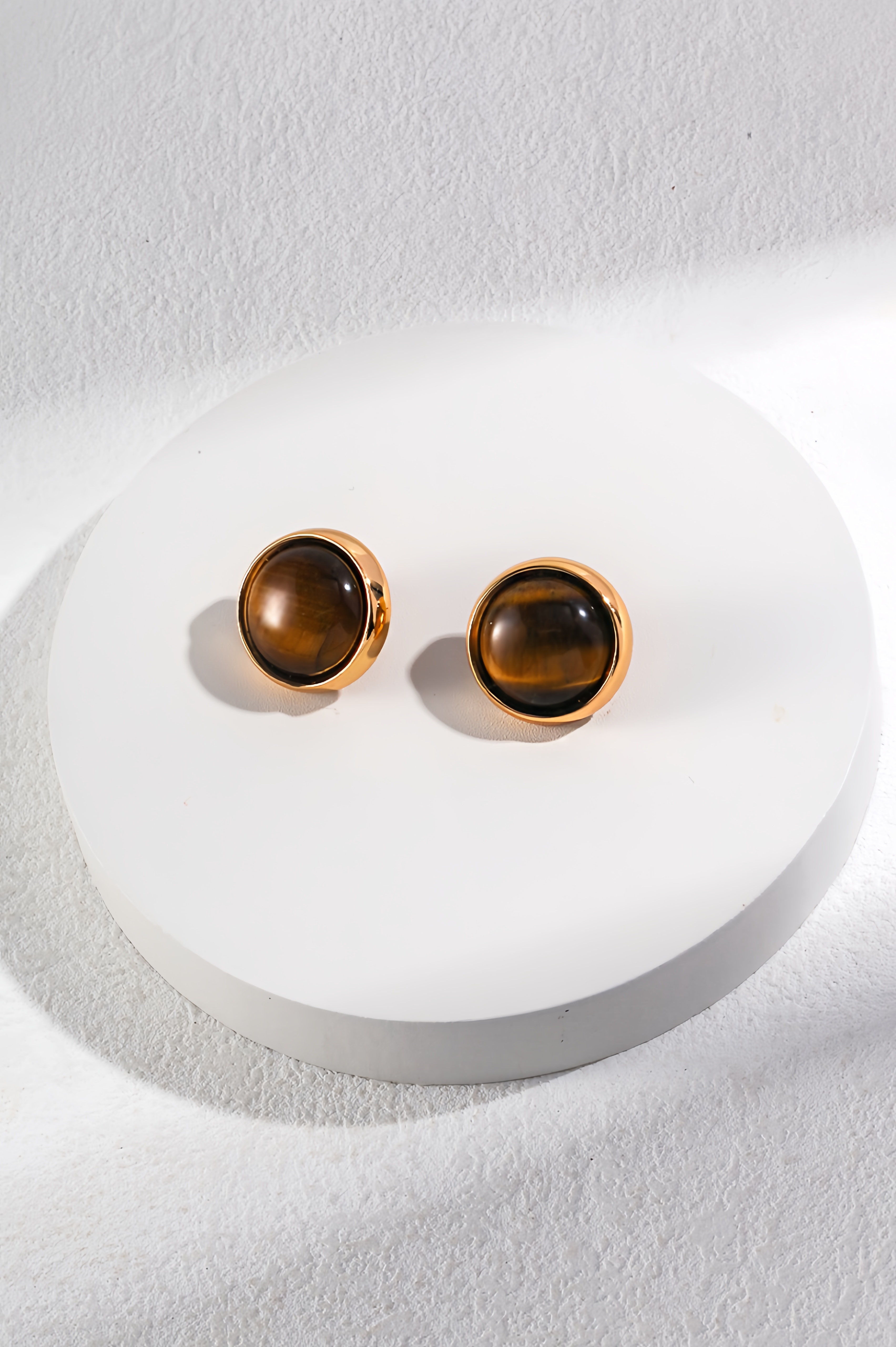 18K S925 Sterling Silver Tiger's Eye Collection Fashion Jewelry