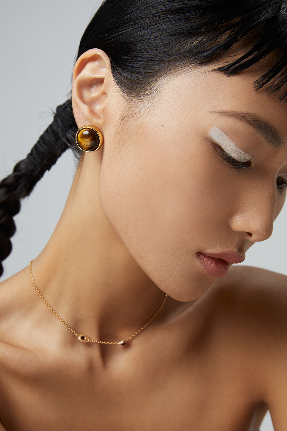 18K S925 Sterling Silver Tiger's Eye Collection Fashion Jewelry