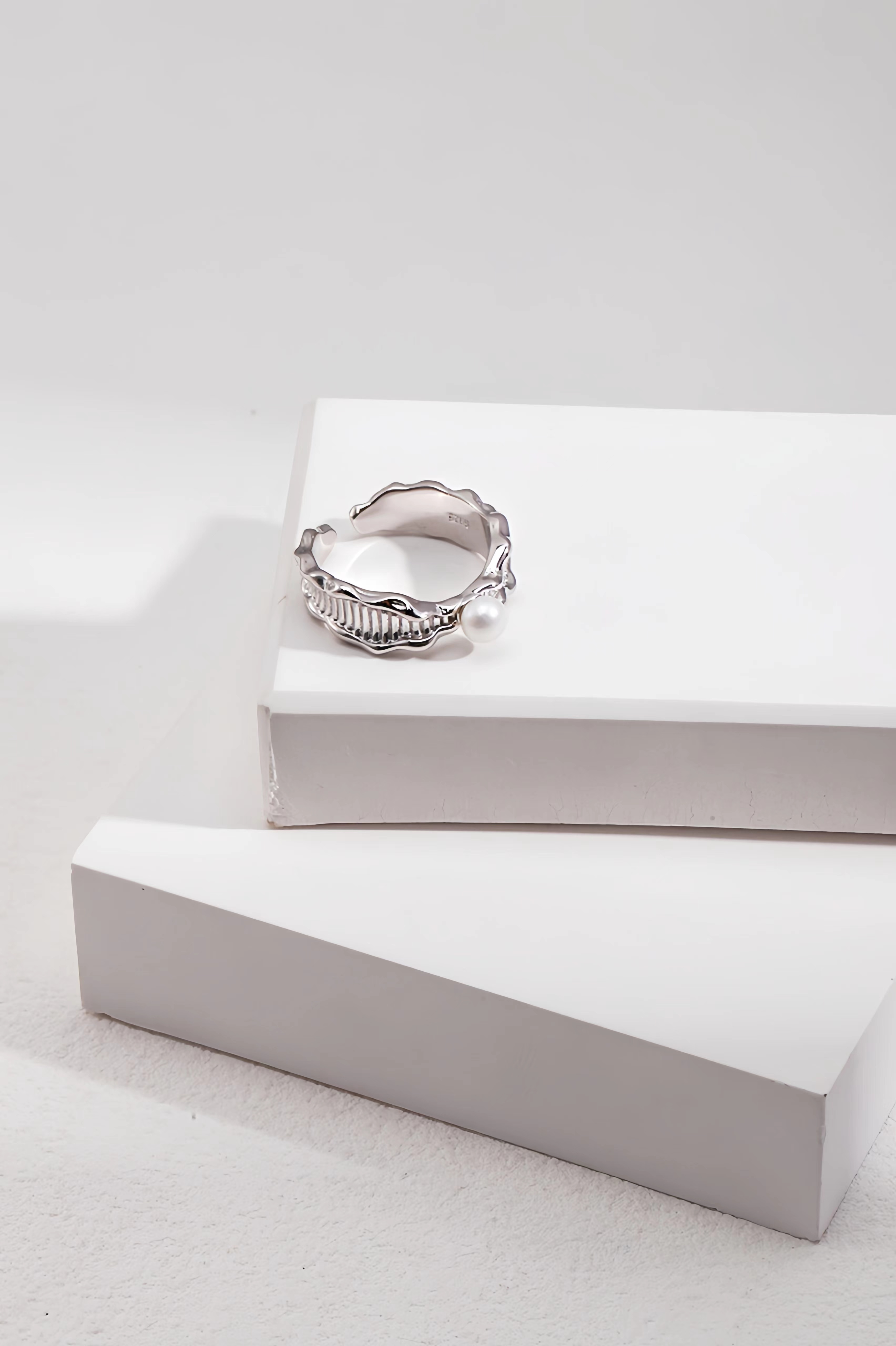 18K S925 sterling silver fashion personality natural fluid ocean series