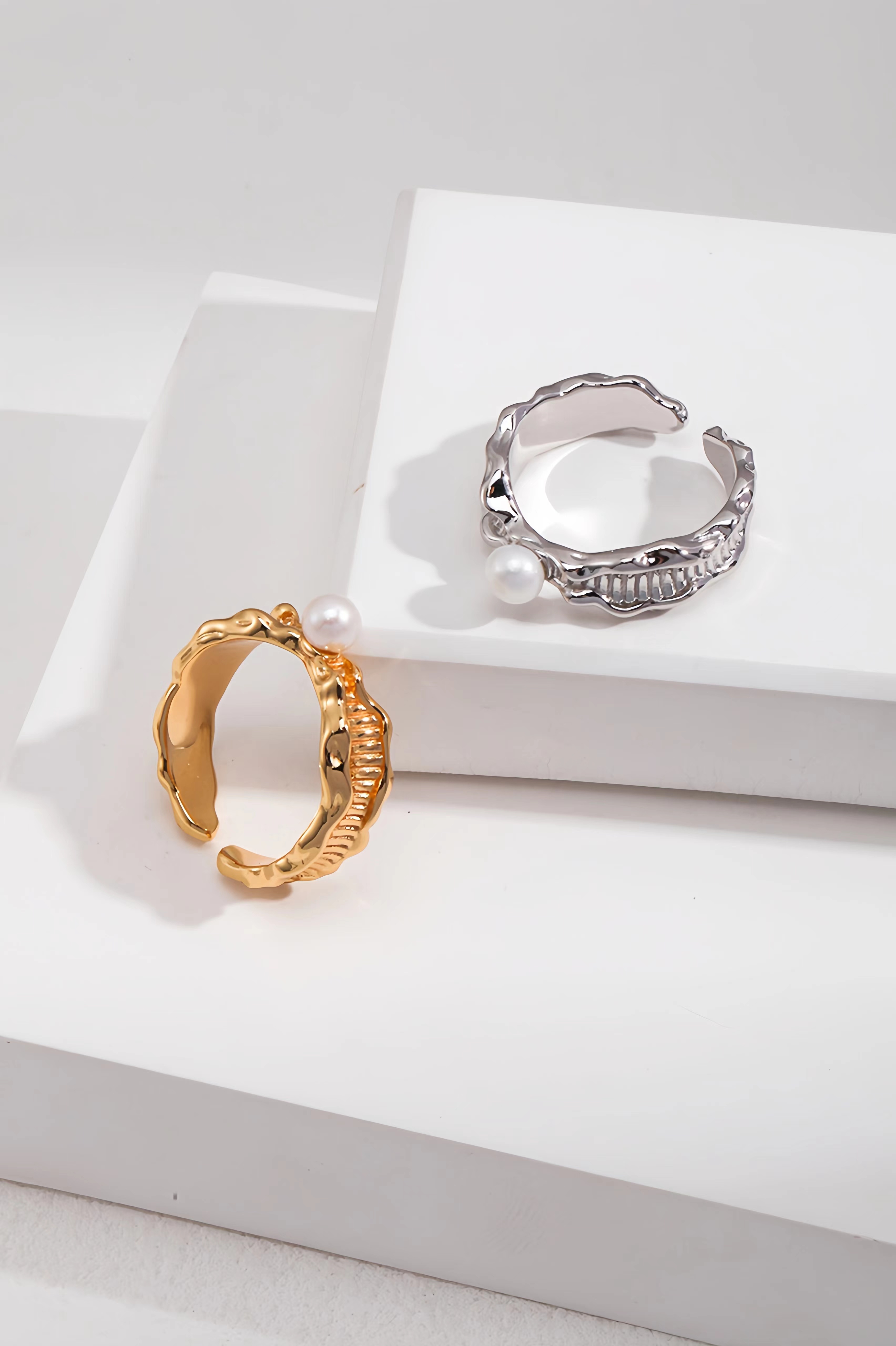 18K S925 sterling silver fashion personality natural fluid ocean series