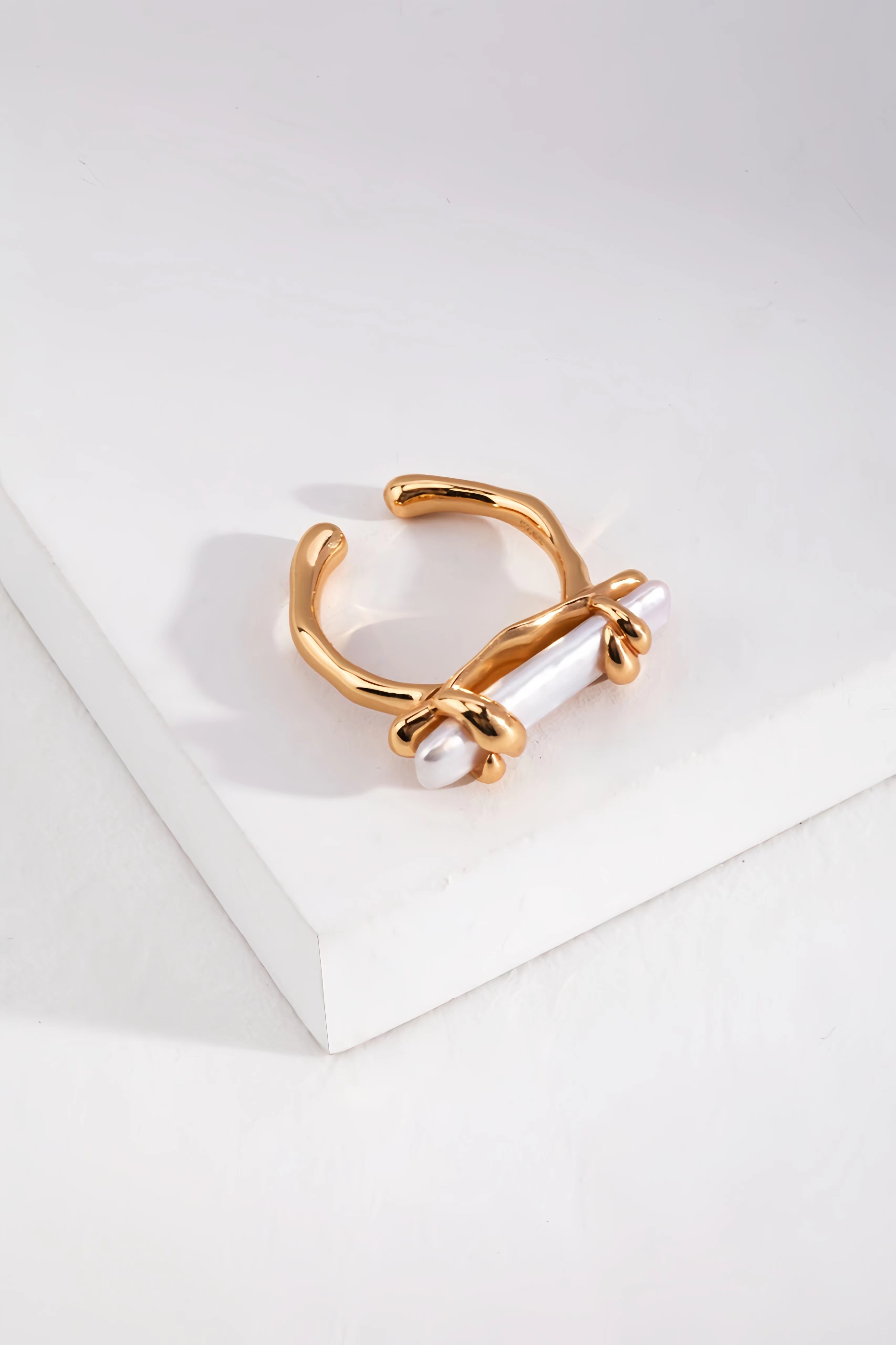 18K S925 sterling silver fashion romantic personality pearl earrings necklace ring