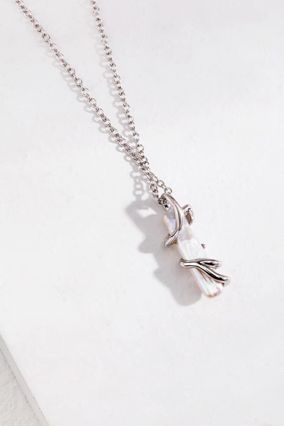 18K S925 sterling silver fashion romantic personality pearl earrings necklace ring