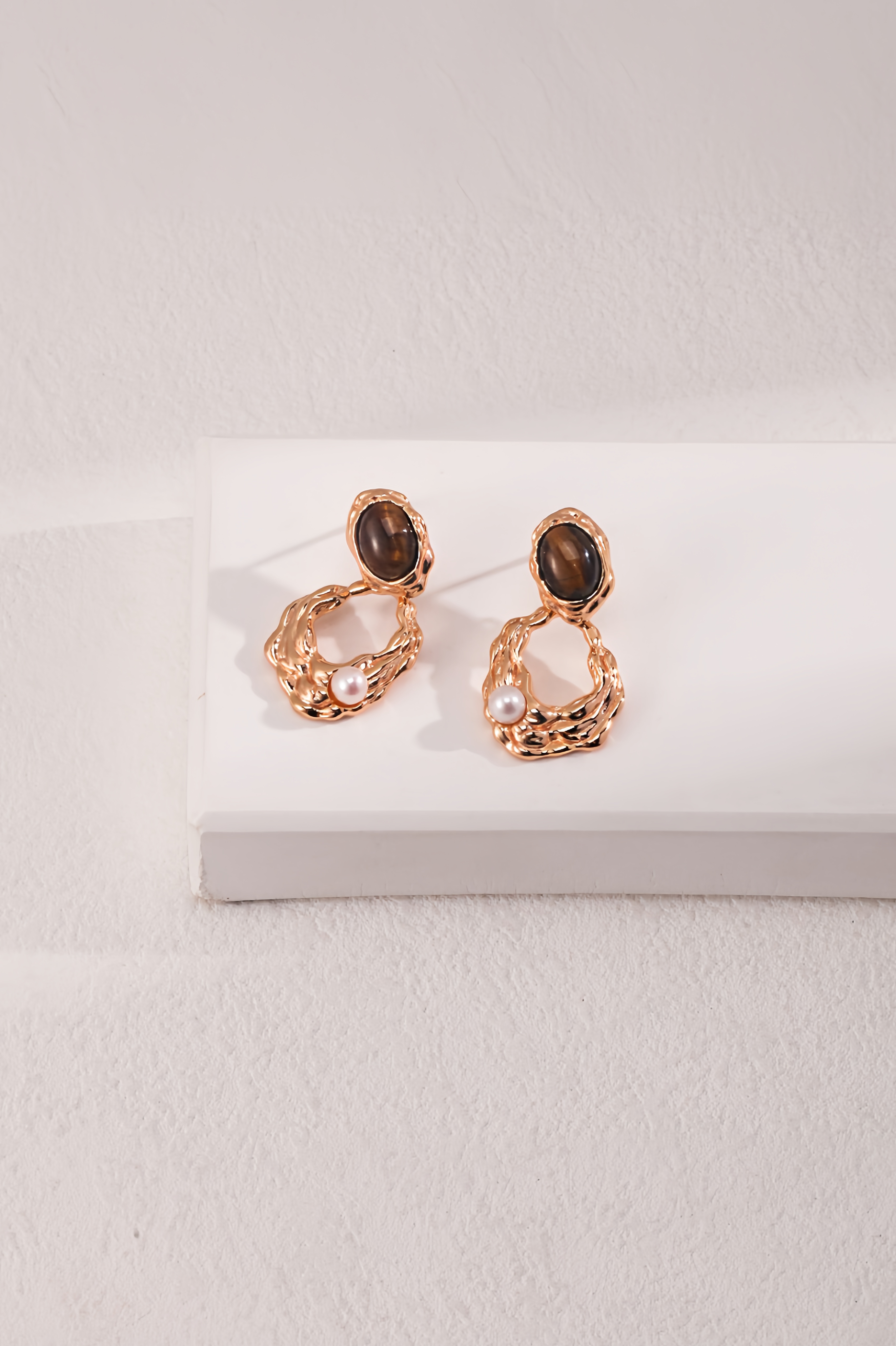 18K S925 Sterling Silver Fashion Unique Personalized Tiger Eye Stone Series