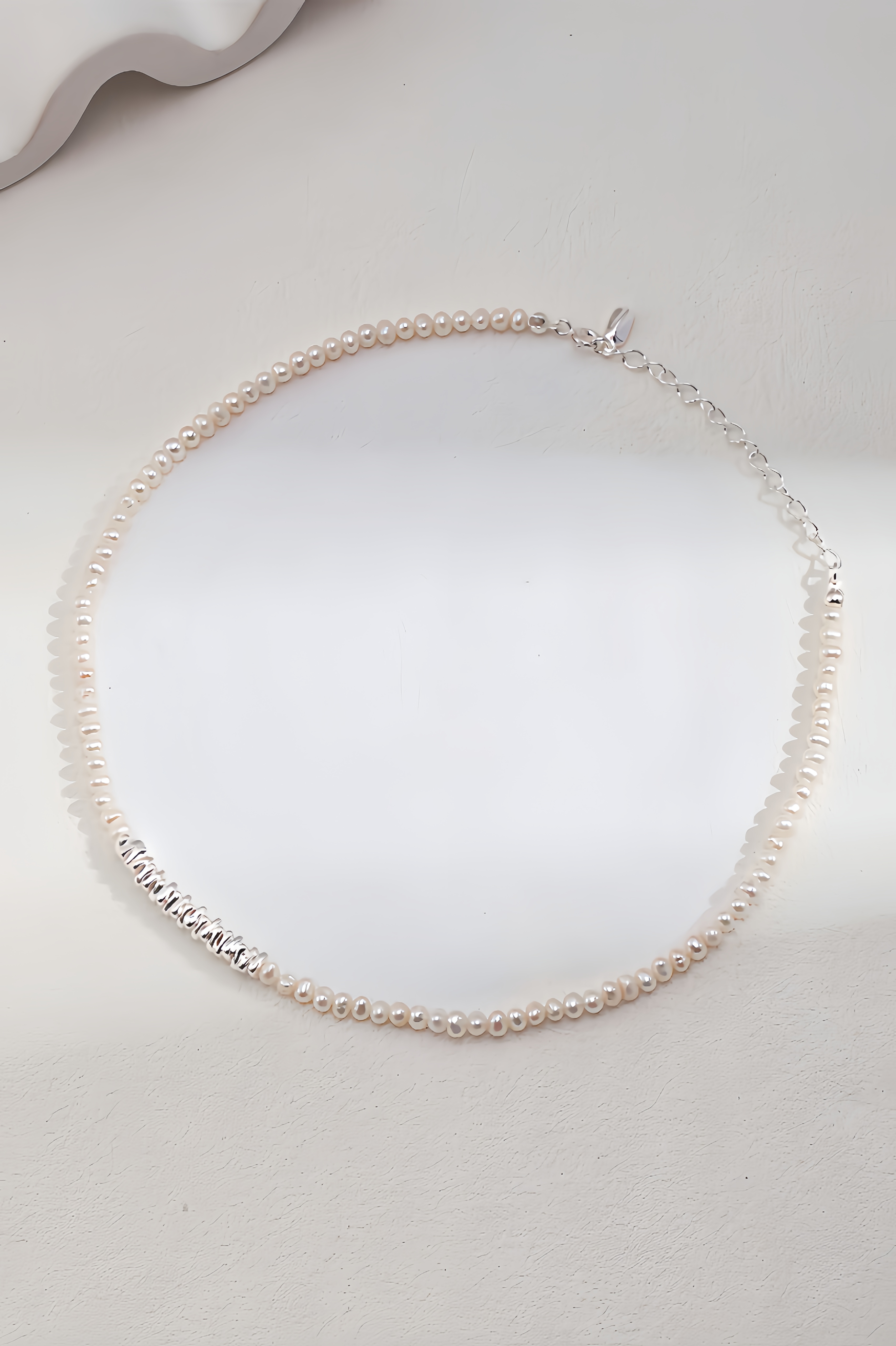 18K S925 Sterling Silver Fashion Premium Feeling Pearl Bracelet Necklace Series