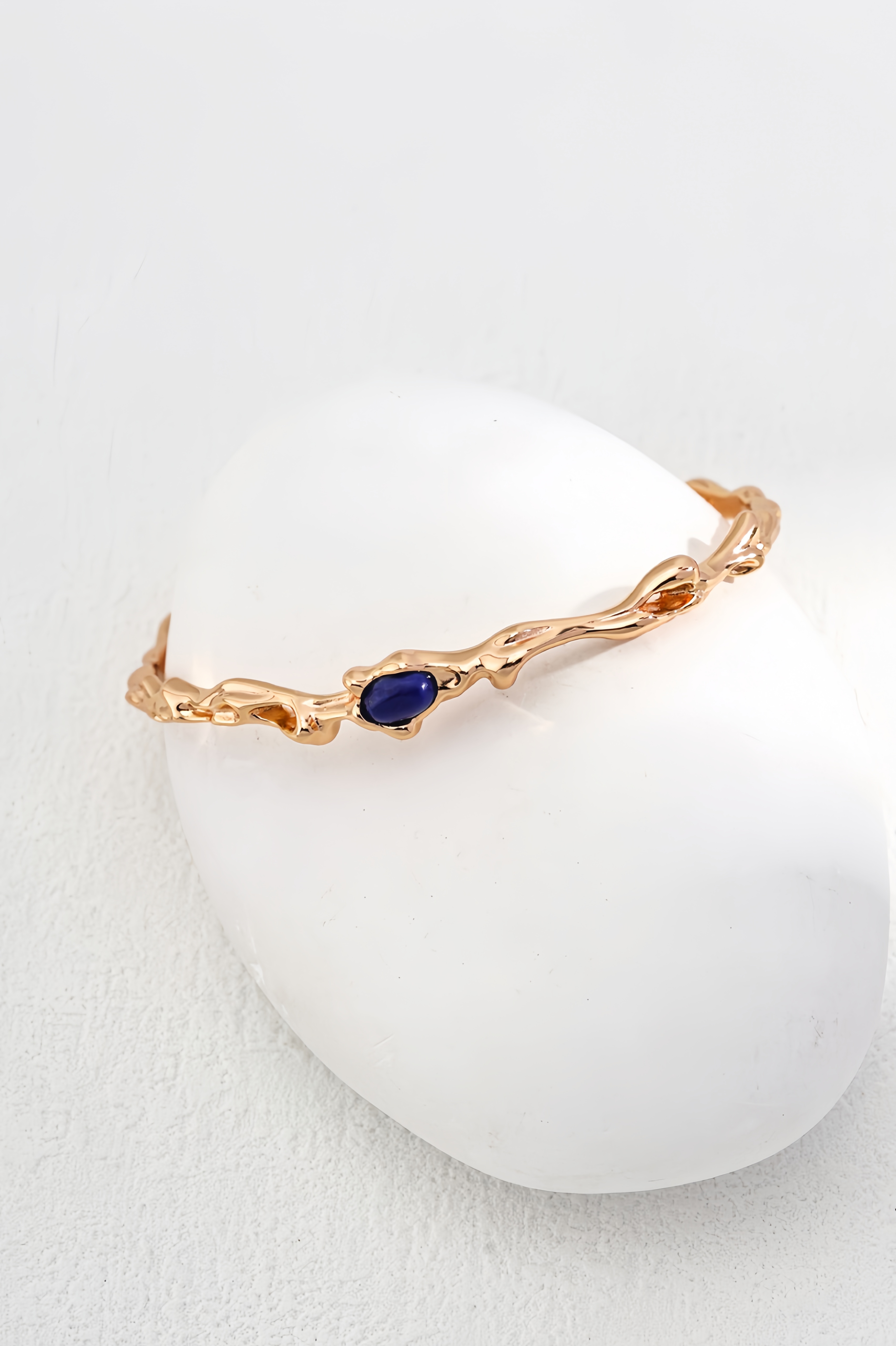 18K S925 sterling silver fashion personality senior sense bracelet ring necklace