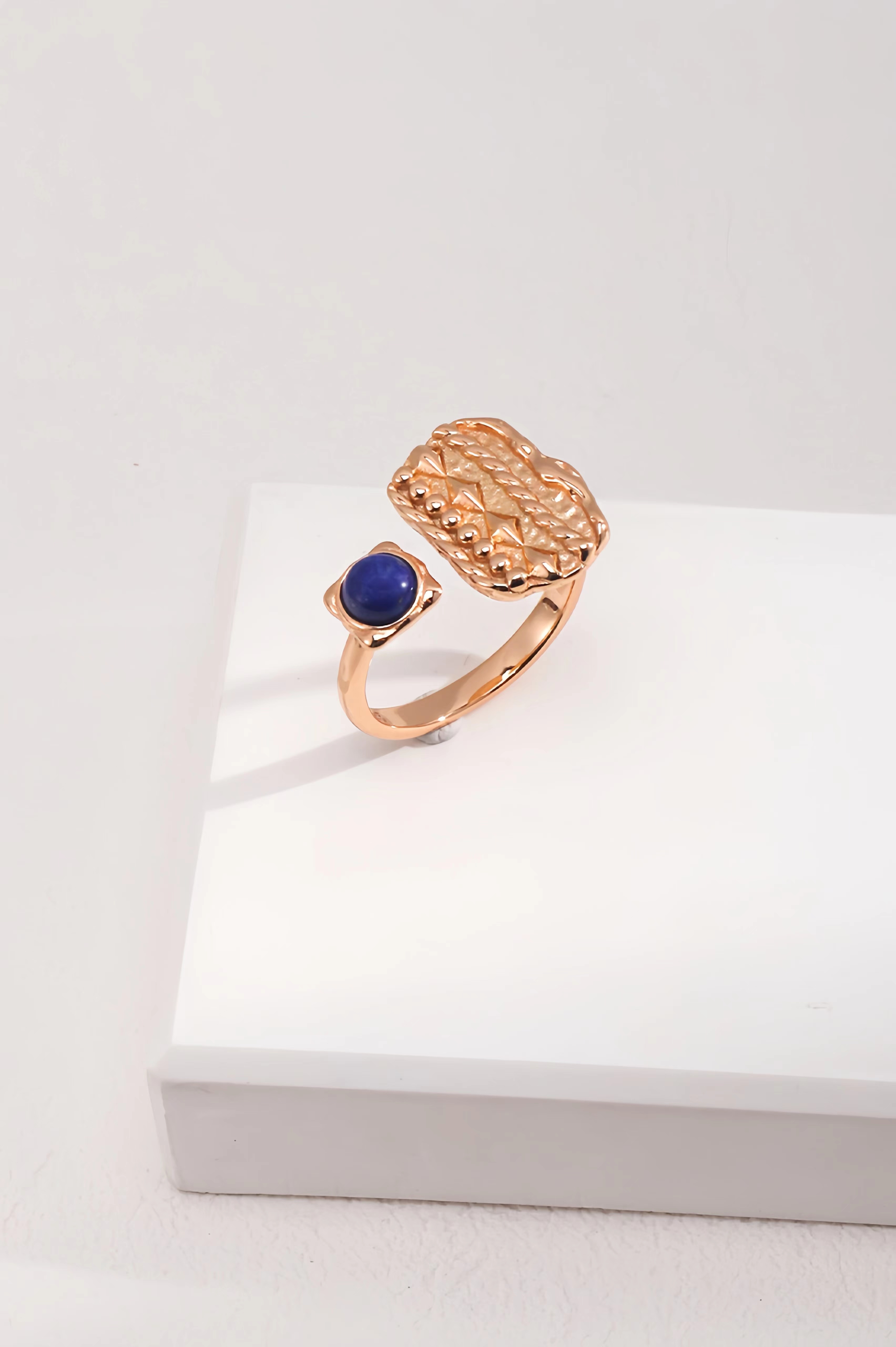 African Opal, 5A Zircon, Rainbow Nano Ring