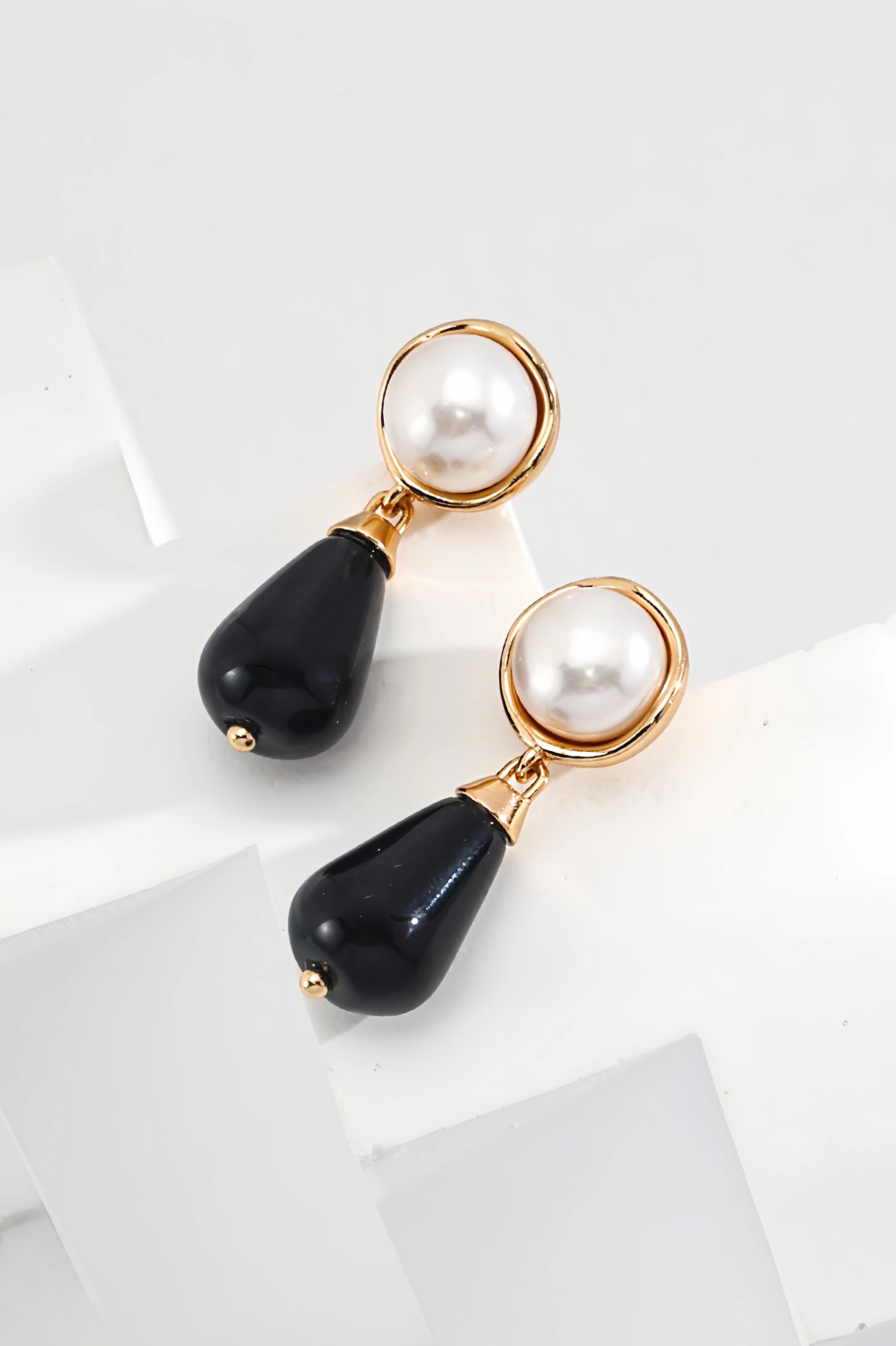 18K S925 Sterling Silver Fashion Vintage Personalized Pearl Earrings Necklace