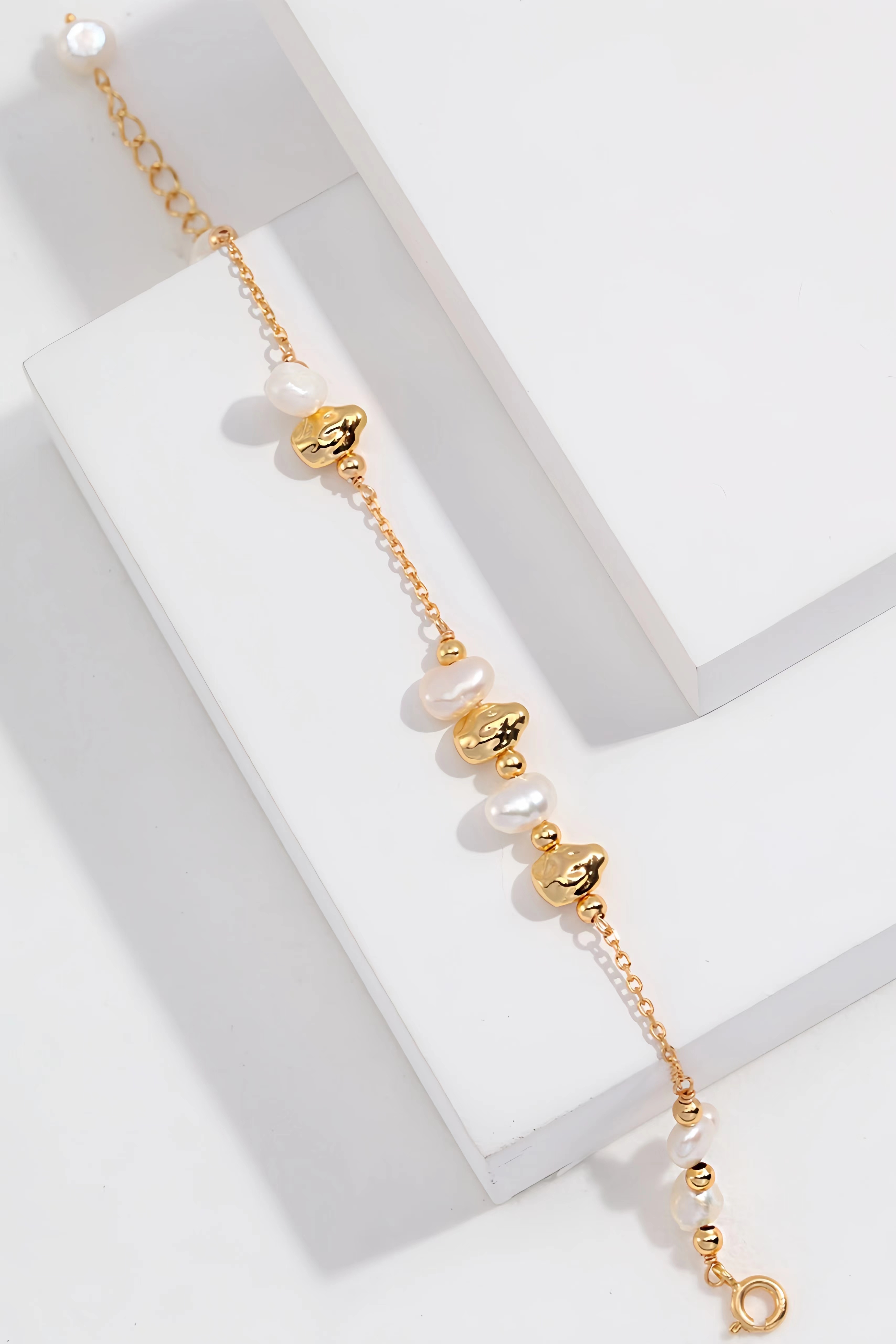 18K S925 Sterling Silver Fashion Elegant Personalized Pearl Earrings Bracelet Necklace Ring Series