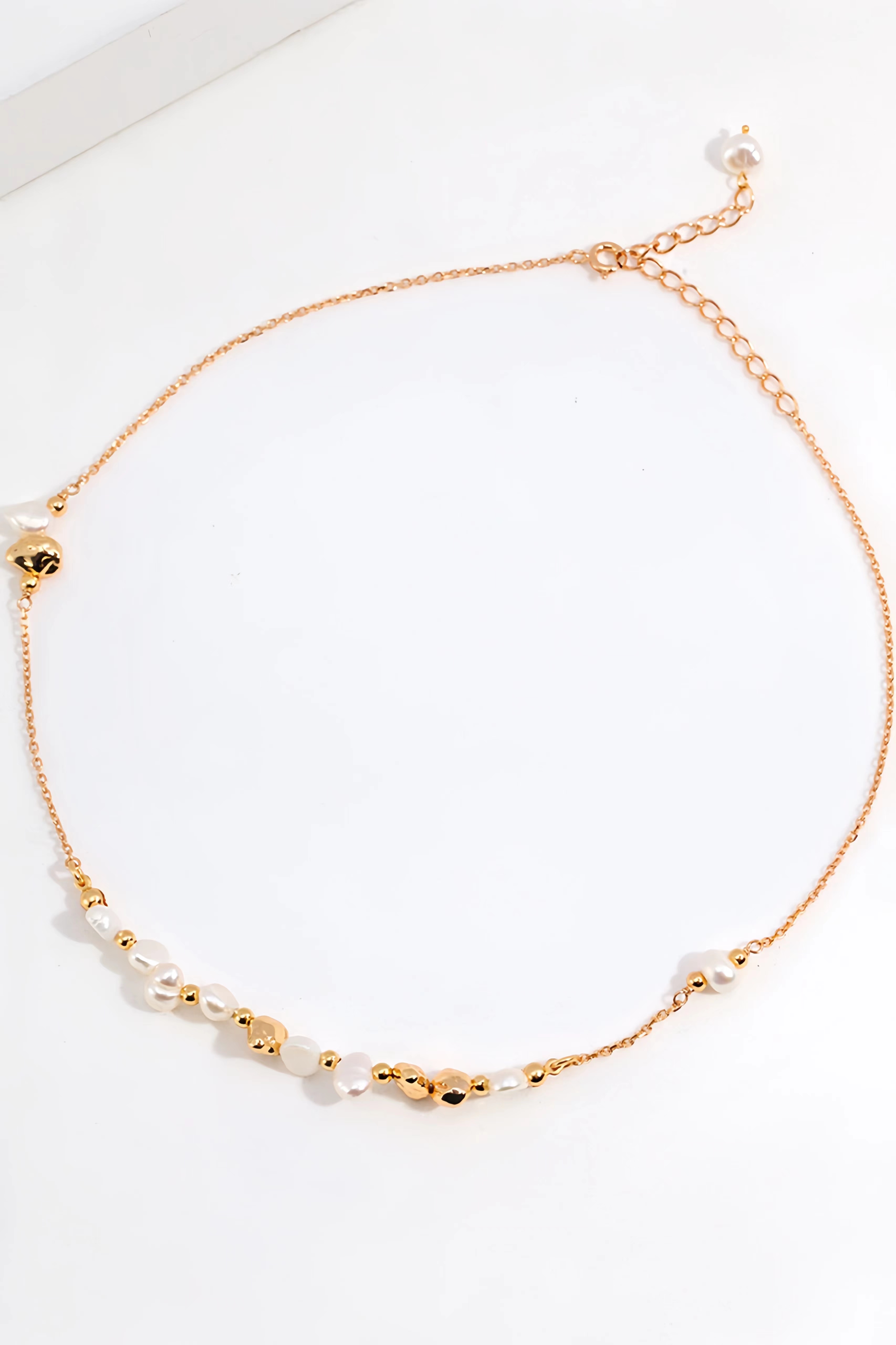 18K S925 Sterling Silver Fashion Elegant Personalized Pearl Earrings Bracelet Necklace Ring Series